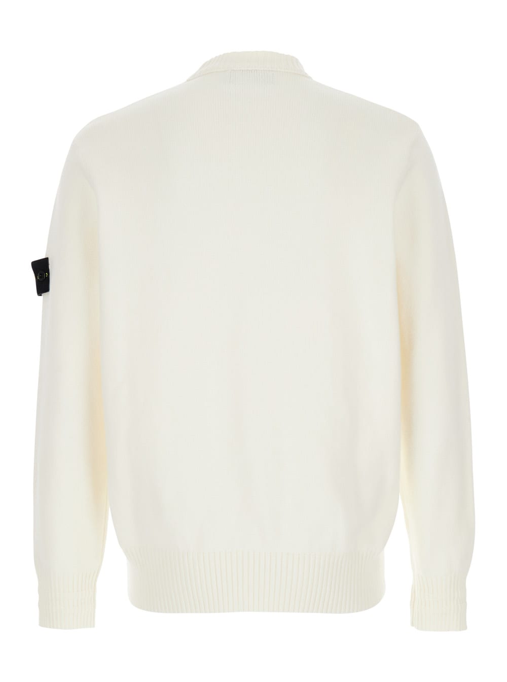 Shop Stone Island Cotone Invernale In White