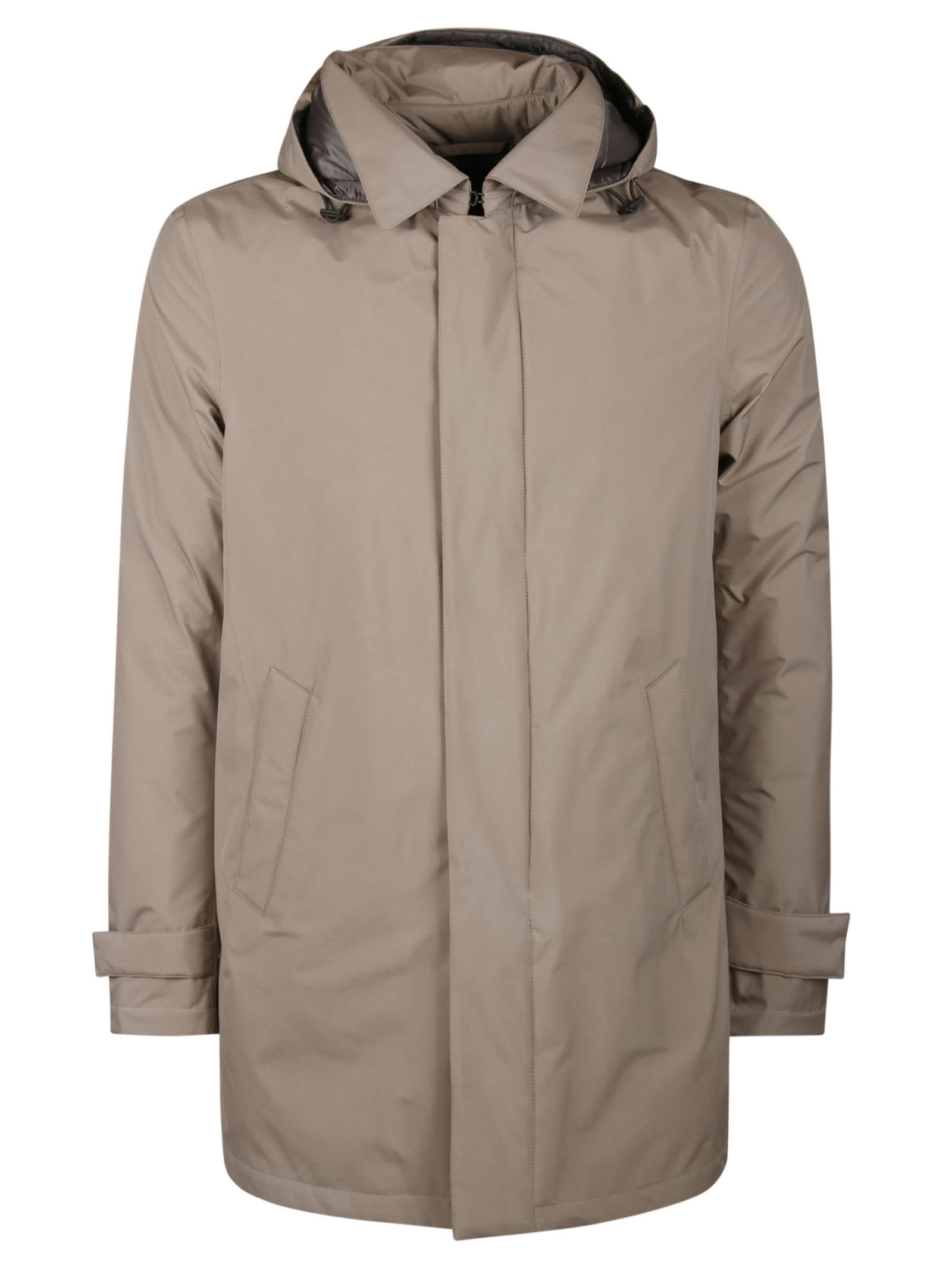 Herno Plain Hooded Coat
