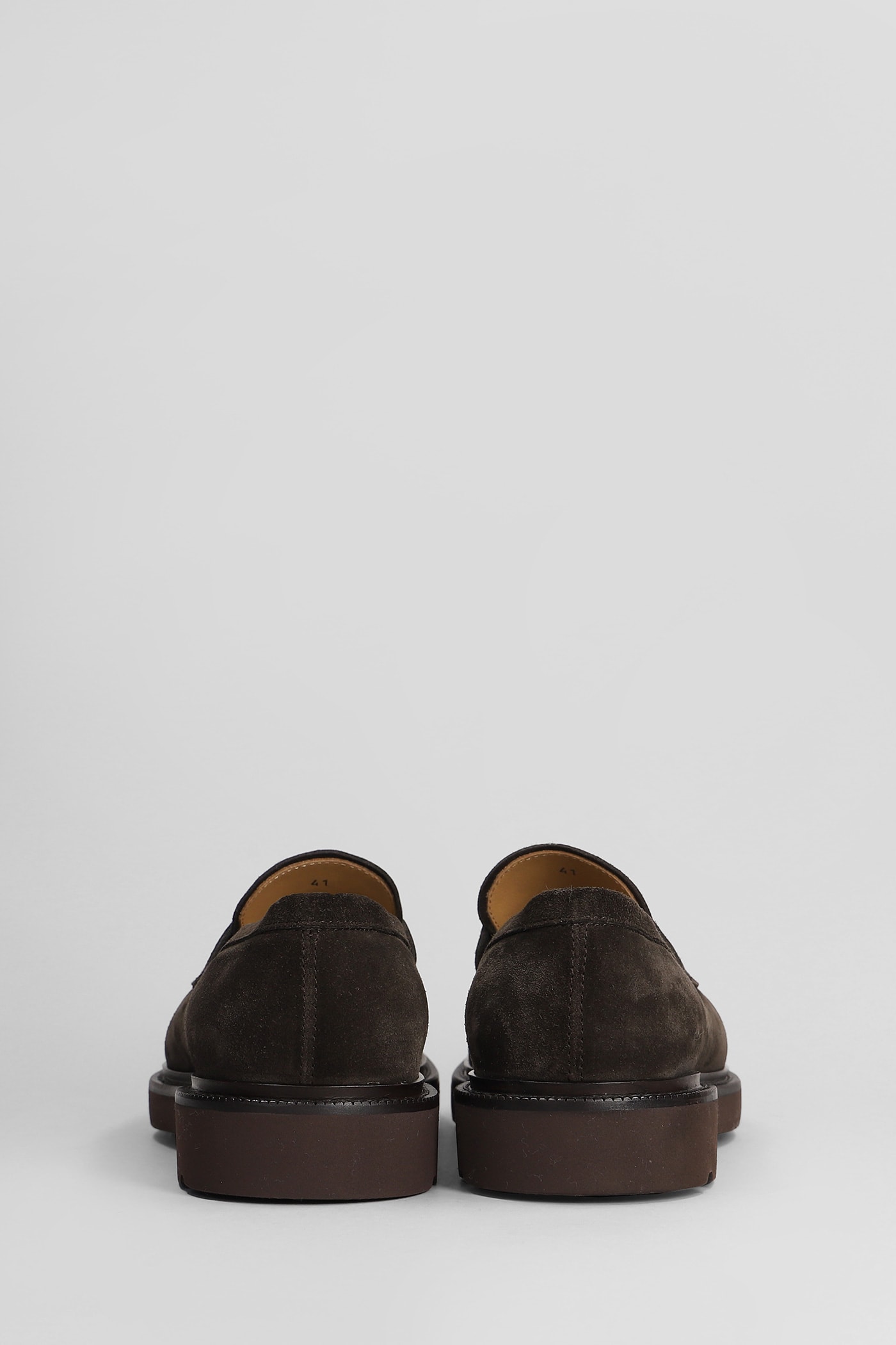 Shop Henderson Baracco Loafers In Brown Suede