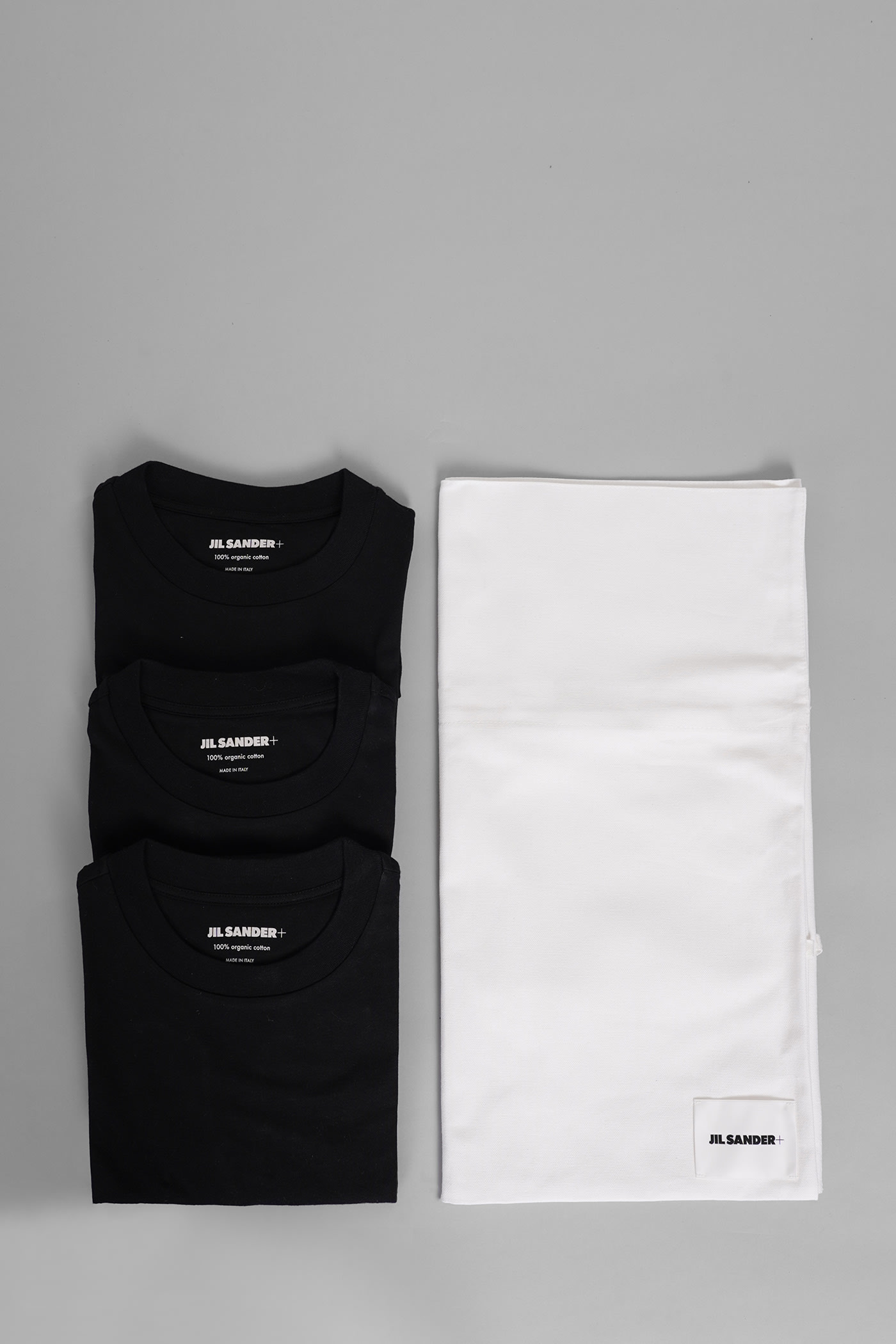 Shop Jil Sander 3 Pack T-shirt Set In Black