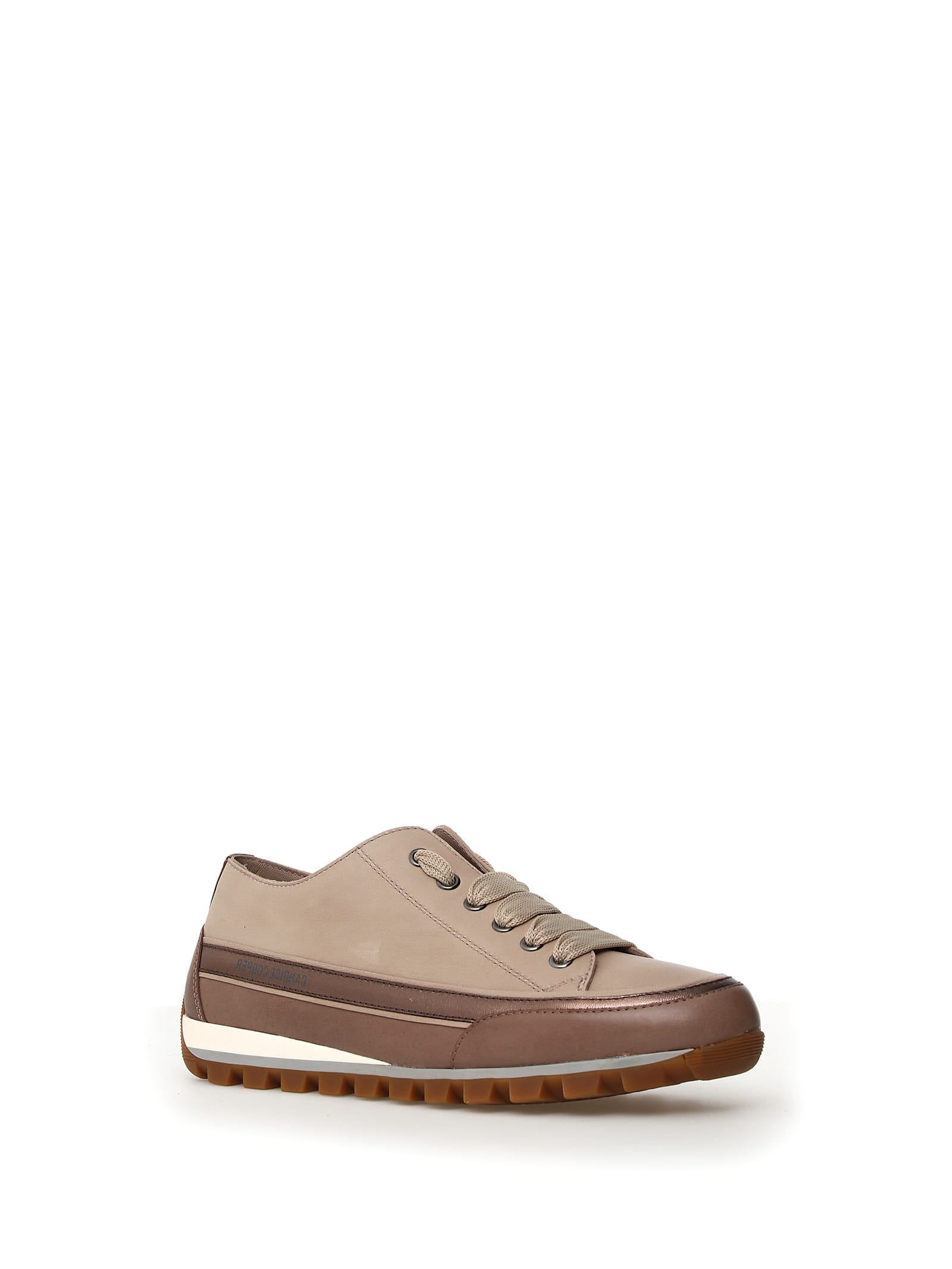 Shop Candice Cooper Beige Nappa Sneaker