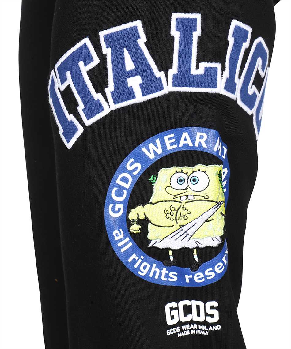 Gcds Graphic Print Straight Leg Sweatpants In Blue