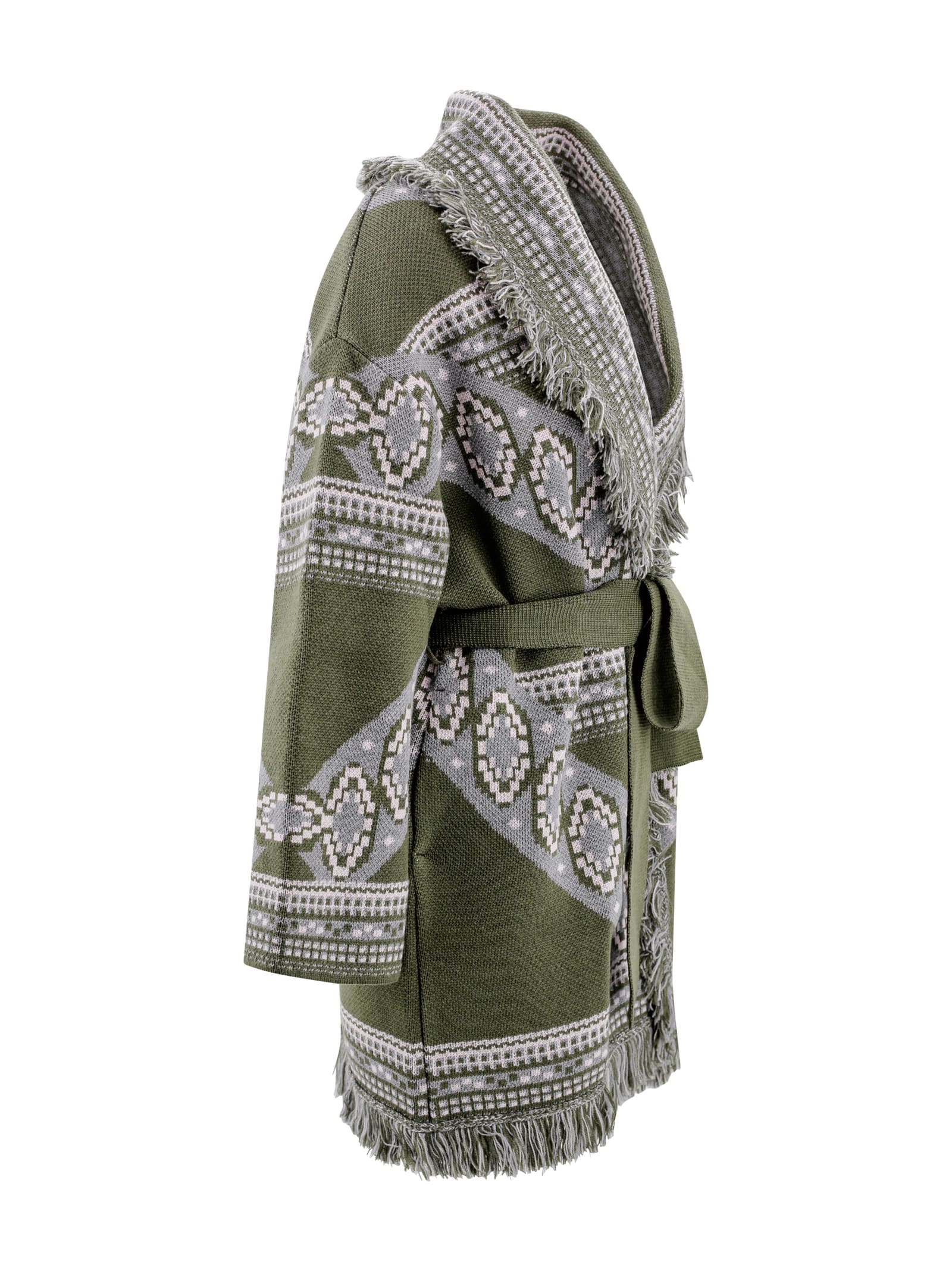 Shop Charlott Cardigan Dressing Gown In Green