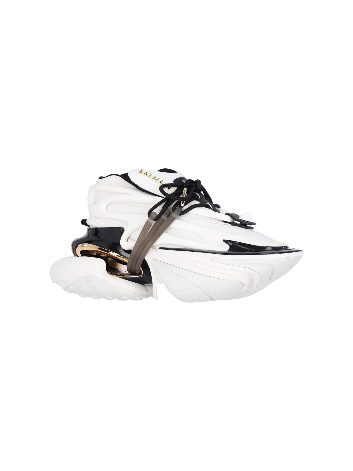 Shop Balmain Unicorn Low Sneakers In White