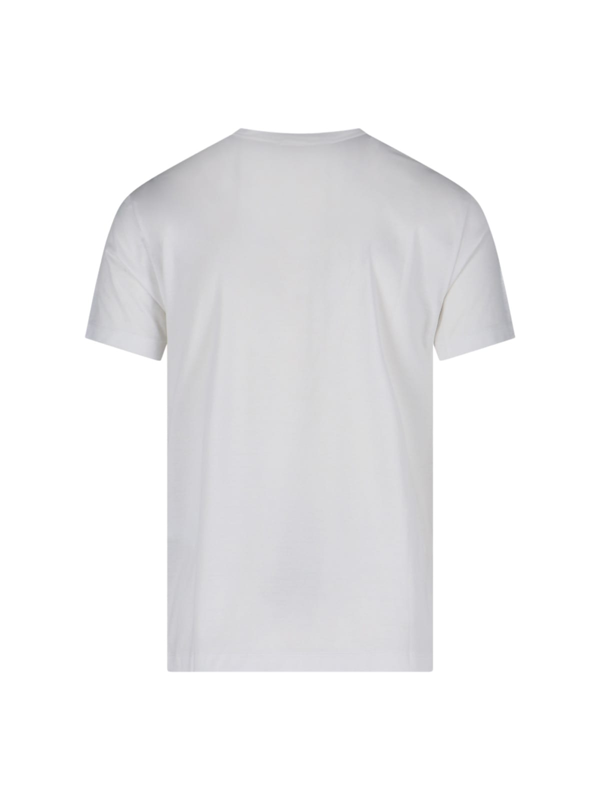 Emporio Armani Logo T-shirt In Bianco O.logo