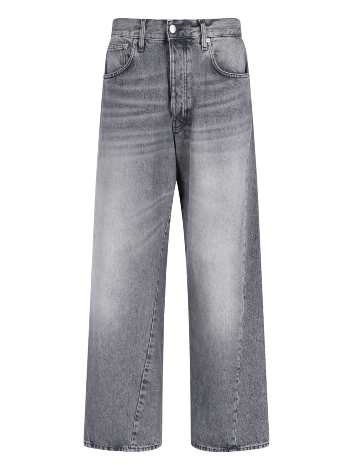 wide Twist Straight Jeans