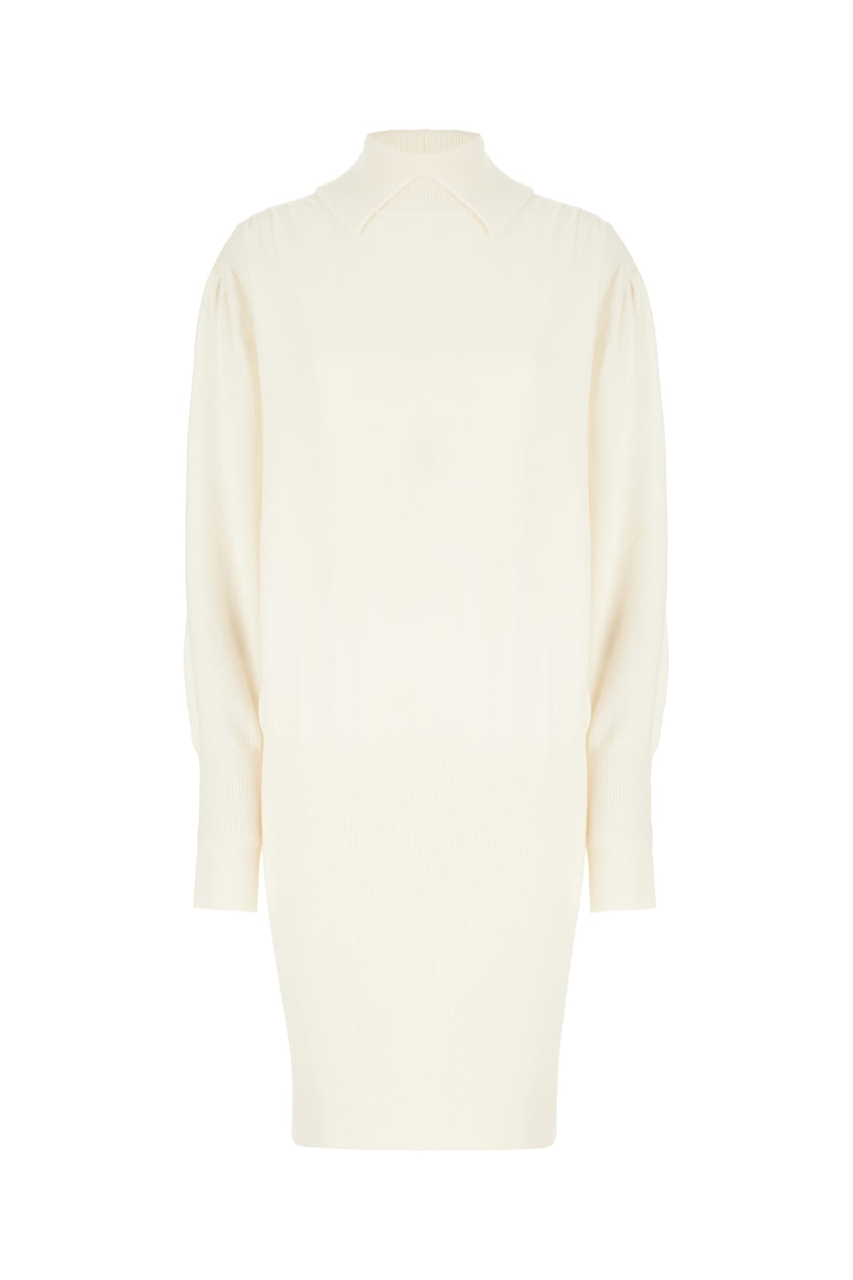 Genny Ivory Cashmere Dress In White