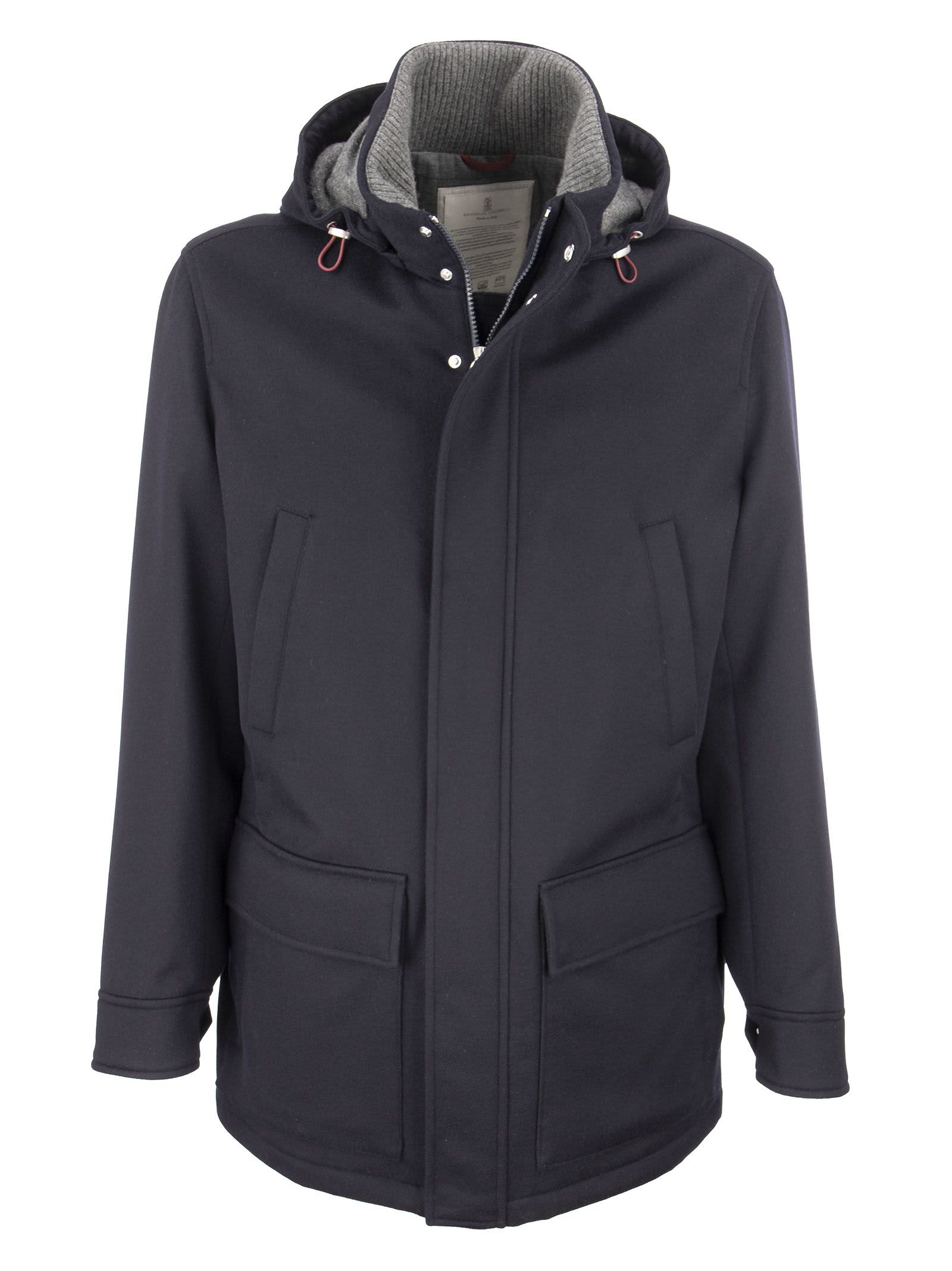Brunello Cucinelli Hooded And Cashmere Outerwear