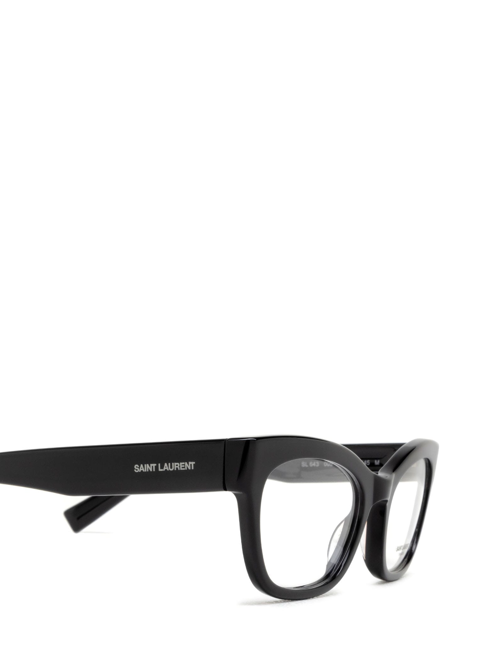 Shop Saint Laurent Sl 643 Black Glasses