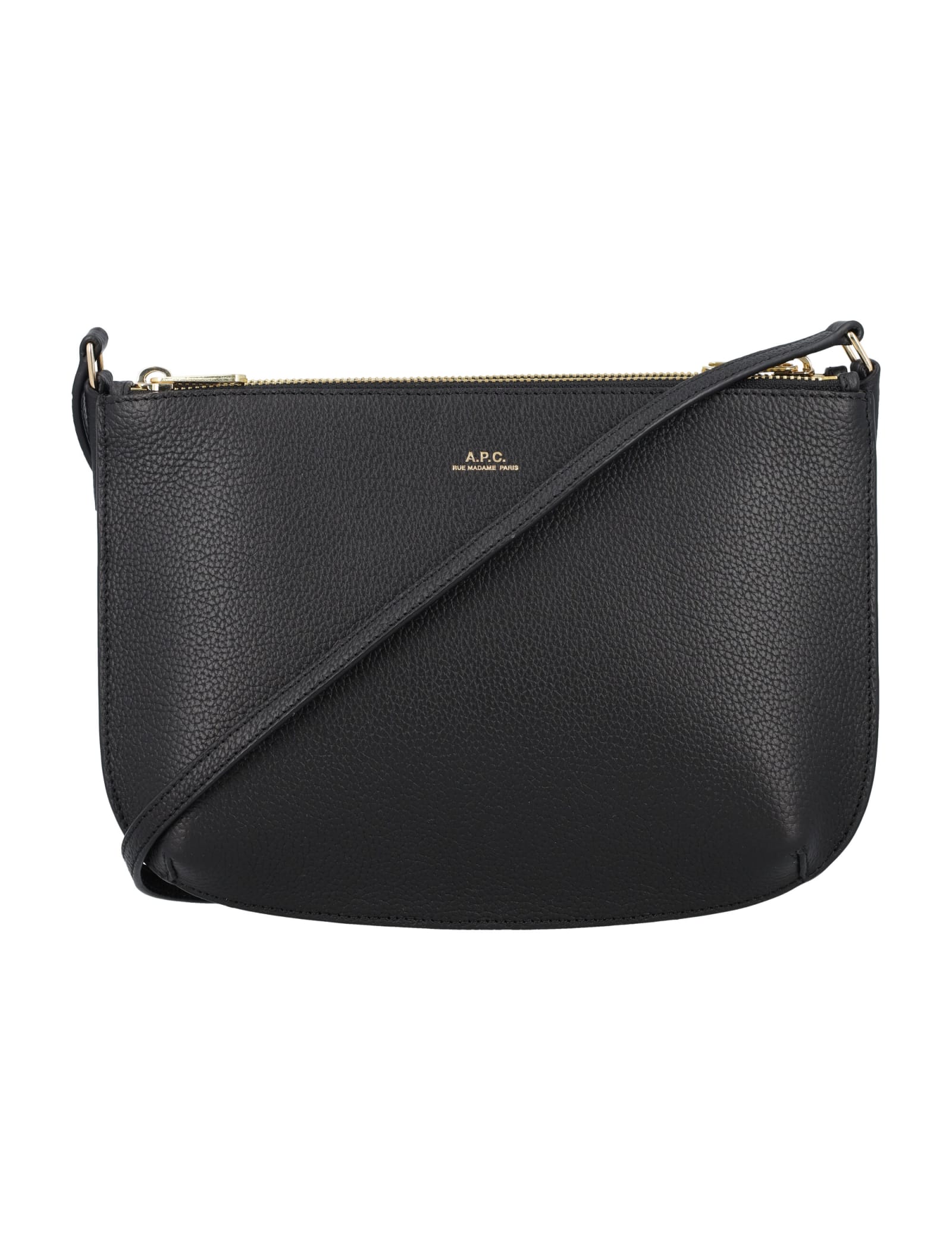 Shop Apc Sac Sarah Shoulder Bag In Black