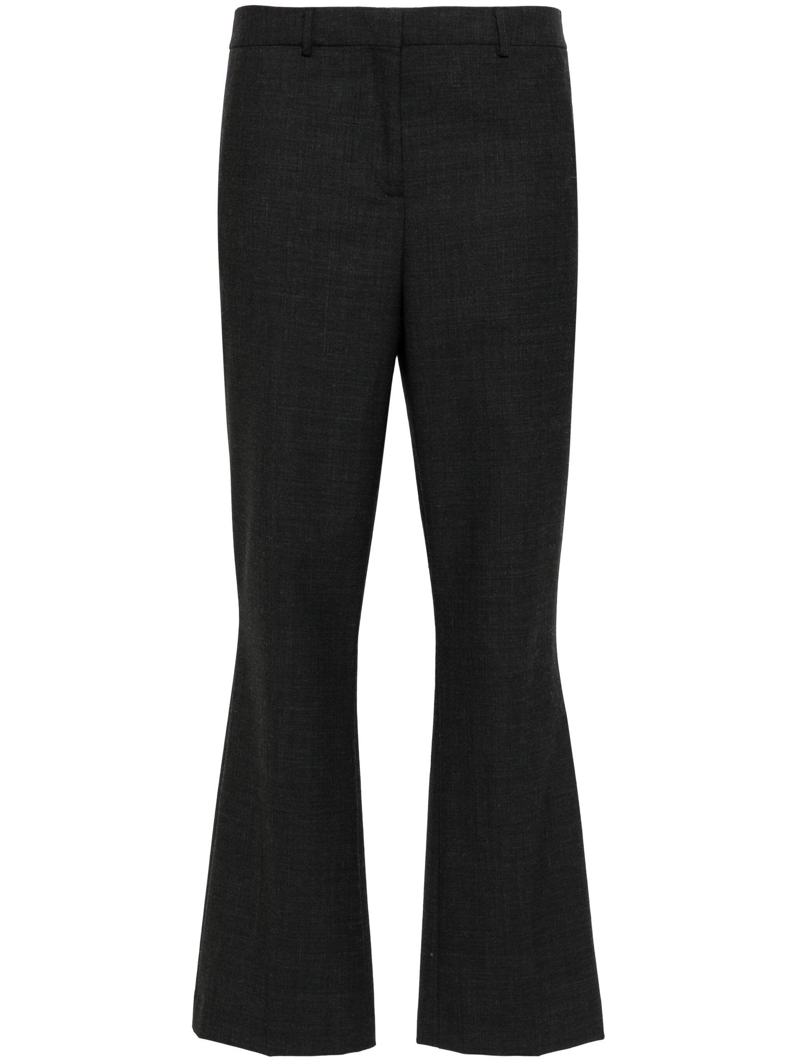 Shop Semicouture Cool Wool Trousers In Grey