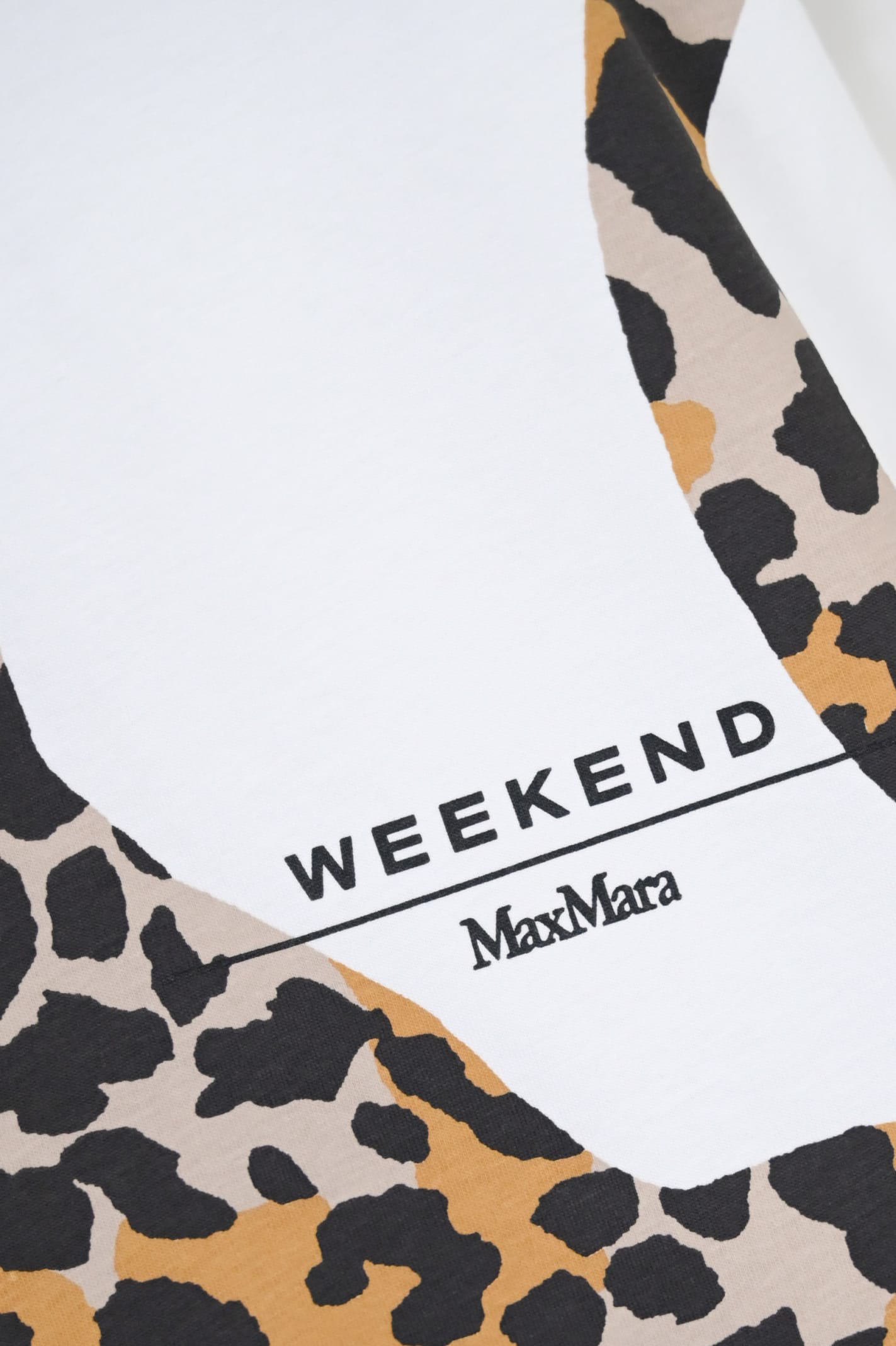 Shop Weekend Max Mara Viterbo Cotton T-shirt In Bianco