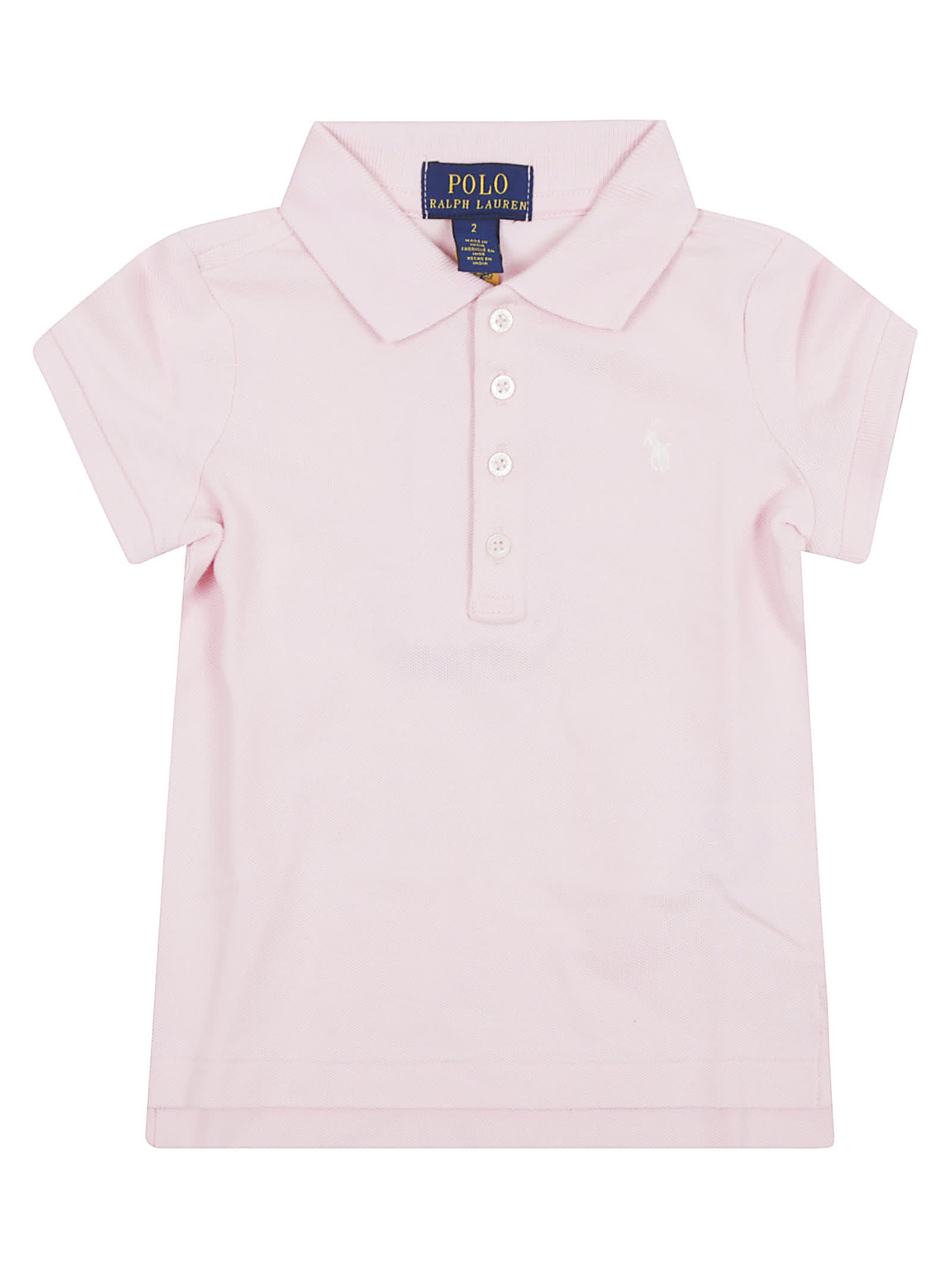 Ralph Lauren Ss Polo Shir-tops-knit In Hint Of Pink