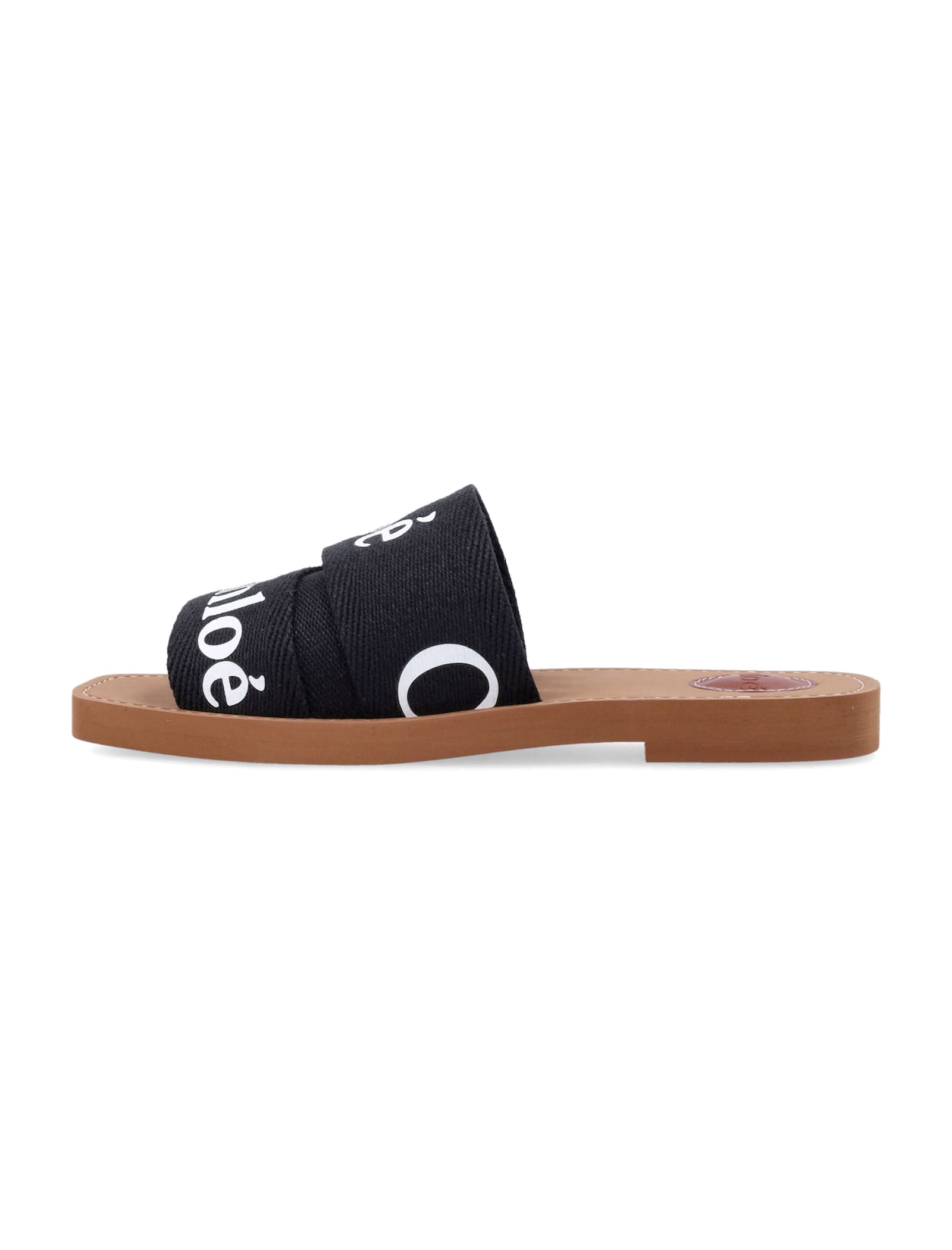 Shop Chloé Woody Slides Sandals In Black