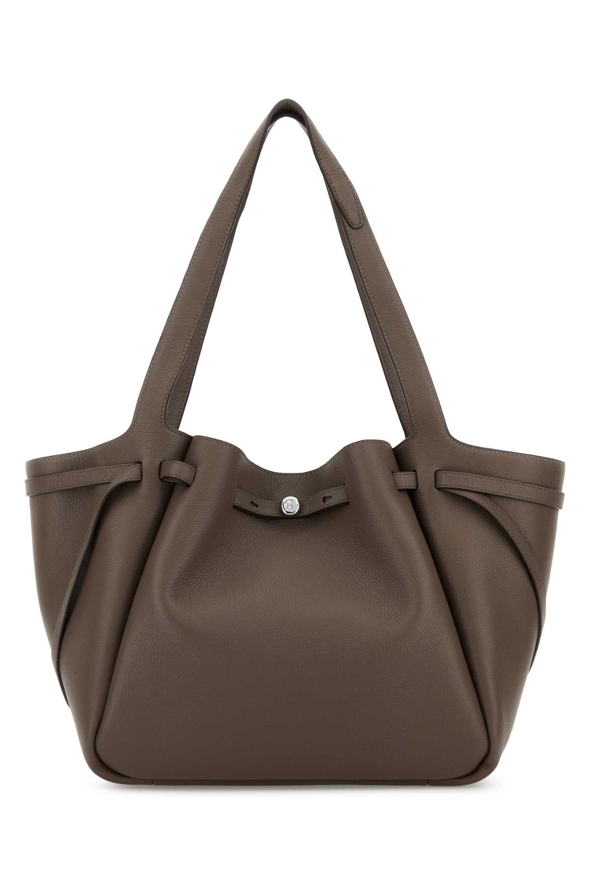 Tory Burch Mud Leather Romy Shopping Bag