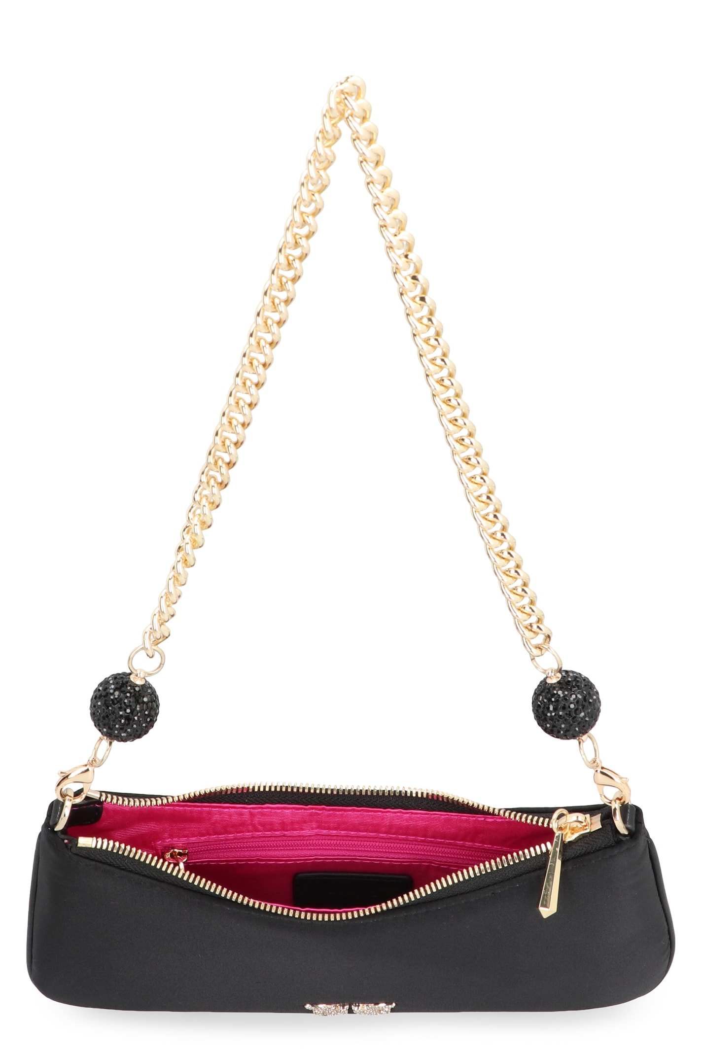 PINKO ARTHEMIS SATIN SHOULDER BAG 