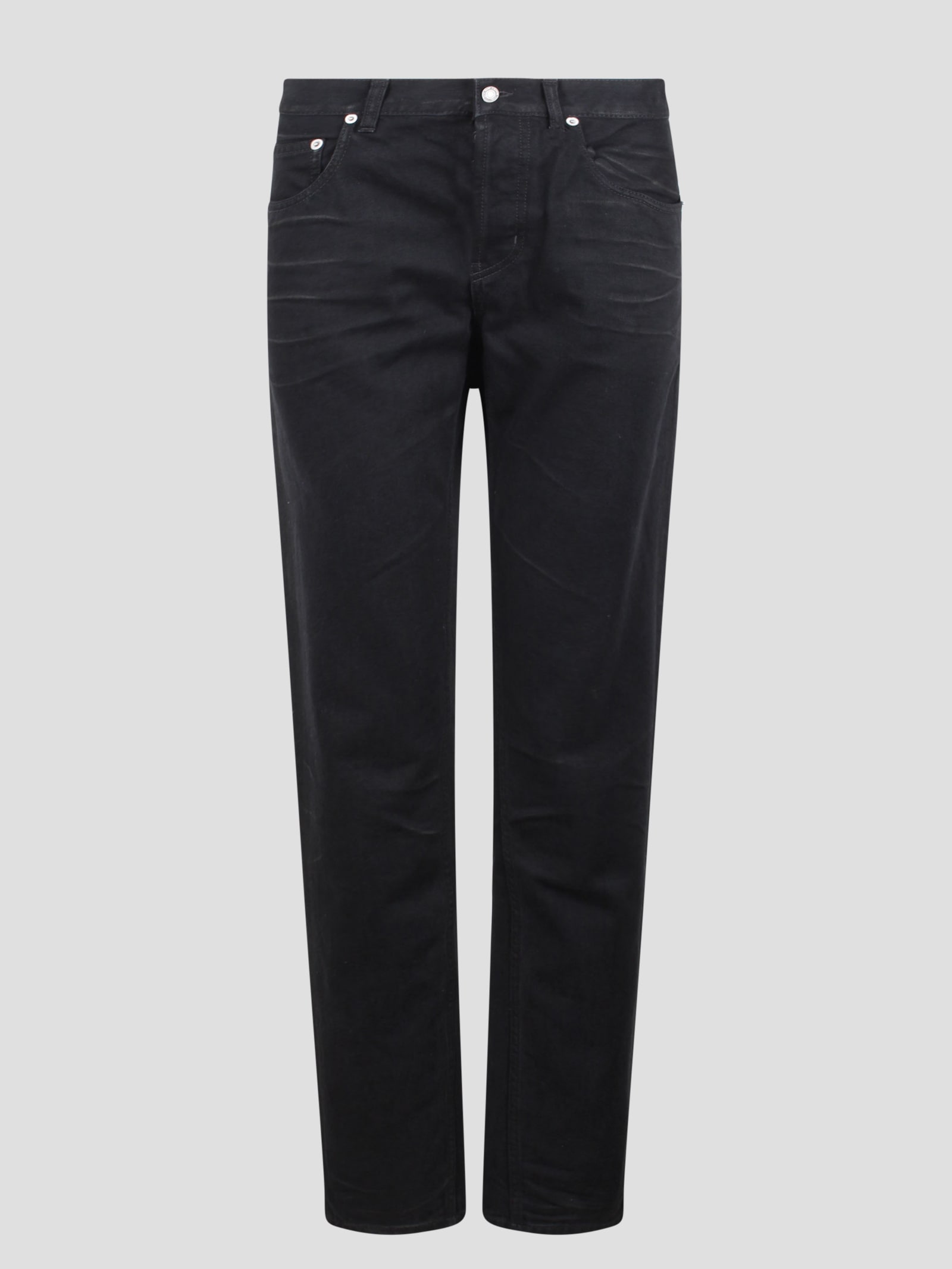Shop Saint Laurent Carbon Black Denim Jeans