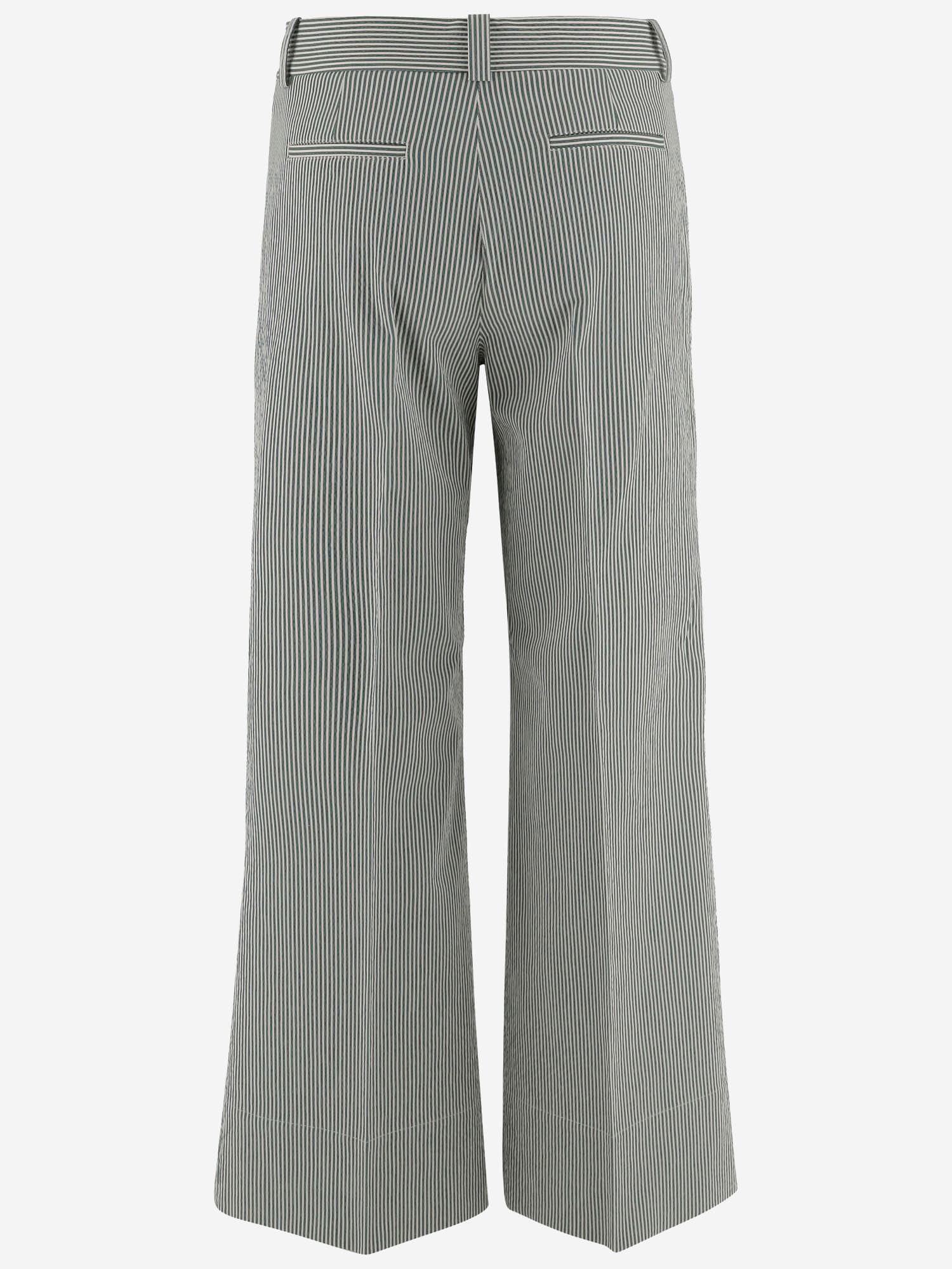 QL2 COTTON BLEND PANTS WITH STRIPED PATTERN
