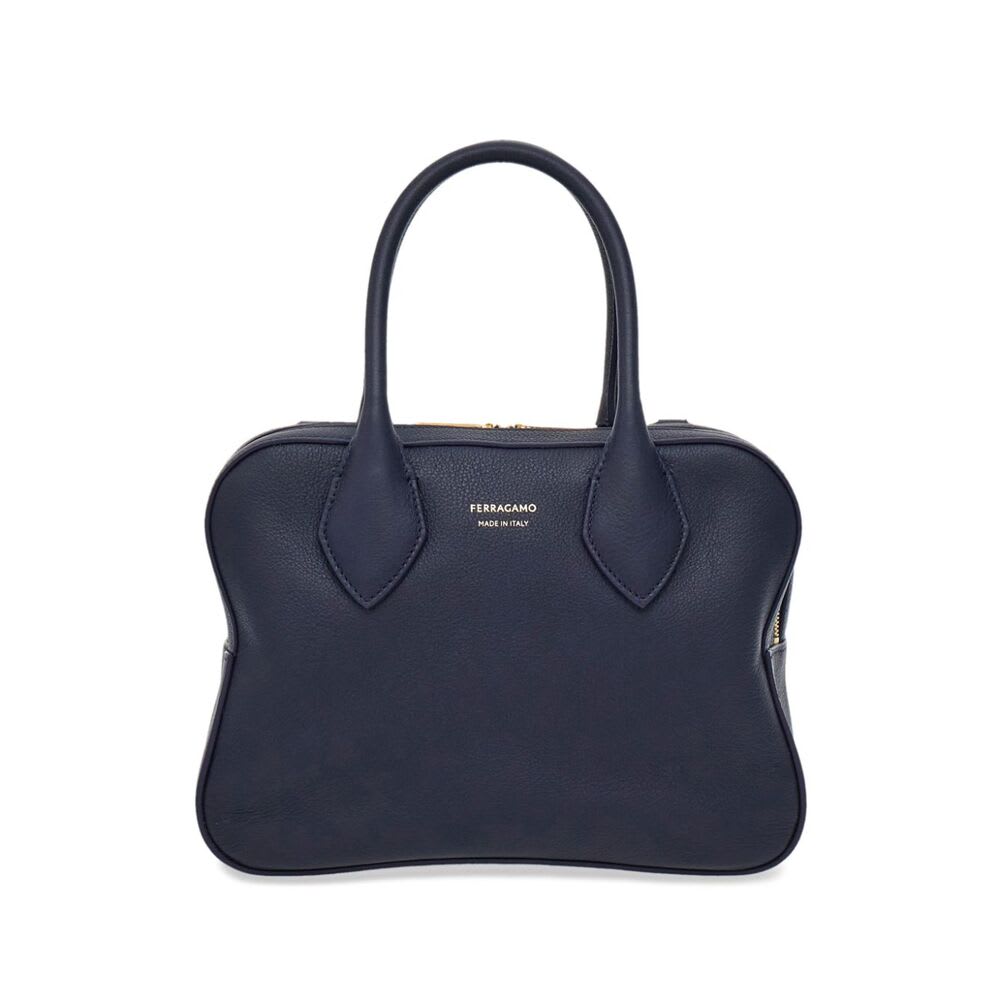 Shop Ferragamo Bag In Blue