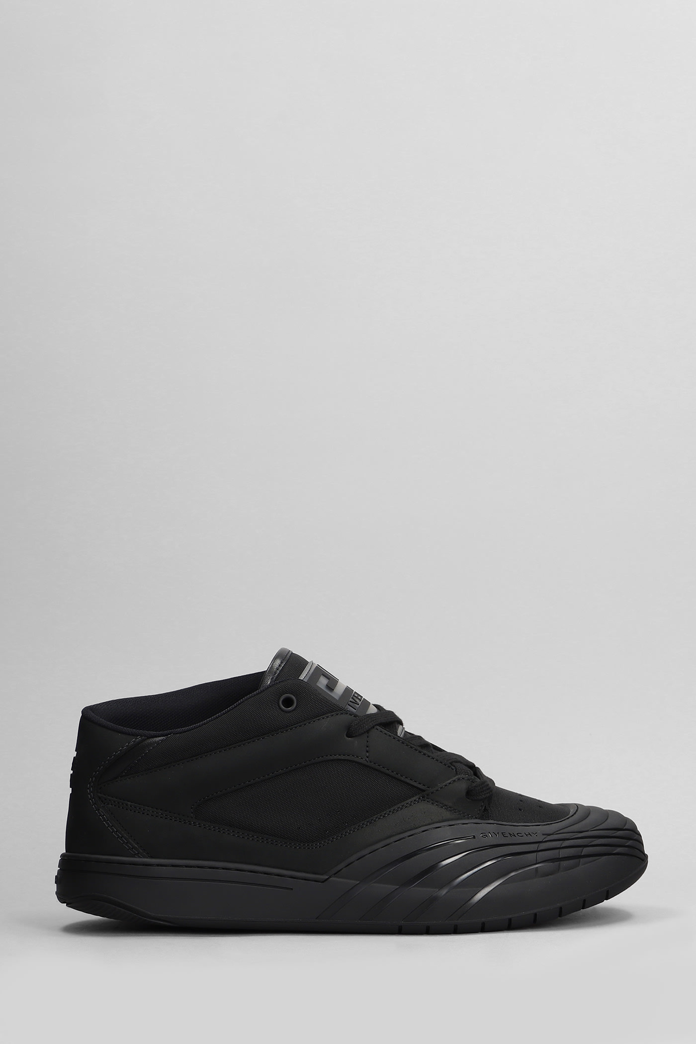 Shop Givenchy Sneakers In Black Leather And Fabric