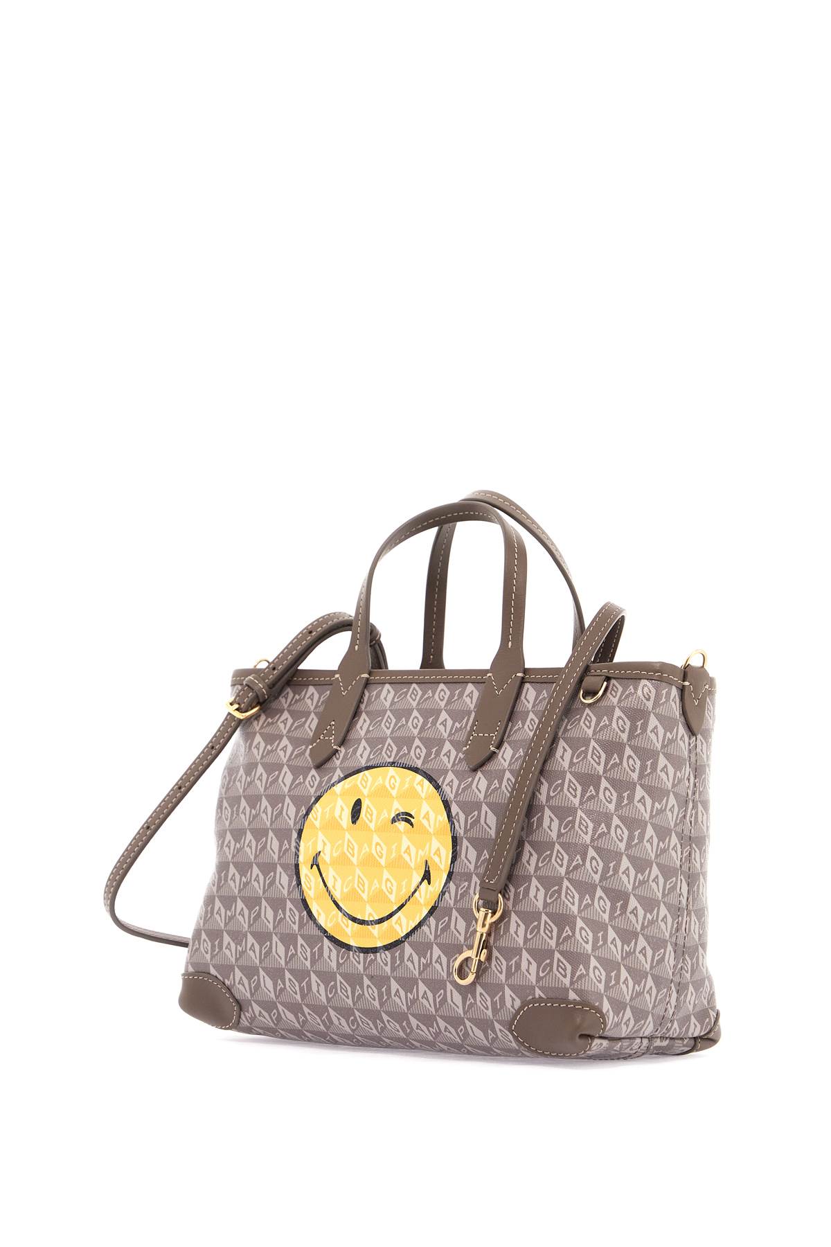 Shop Anya Hindmarch Tote Bag I Am A Plastic Bag In In Pebble (grey)