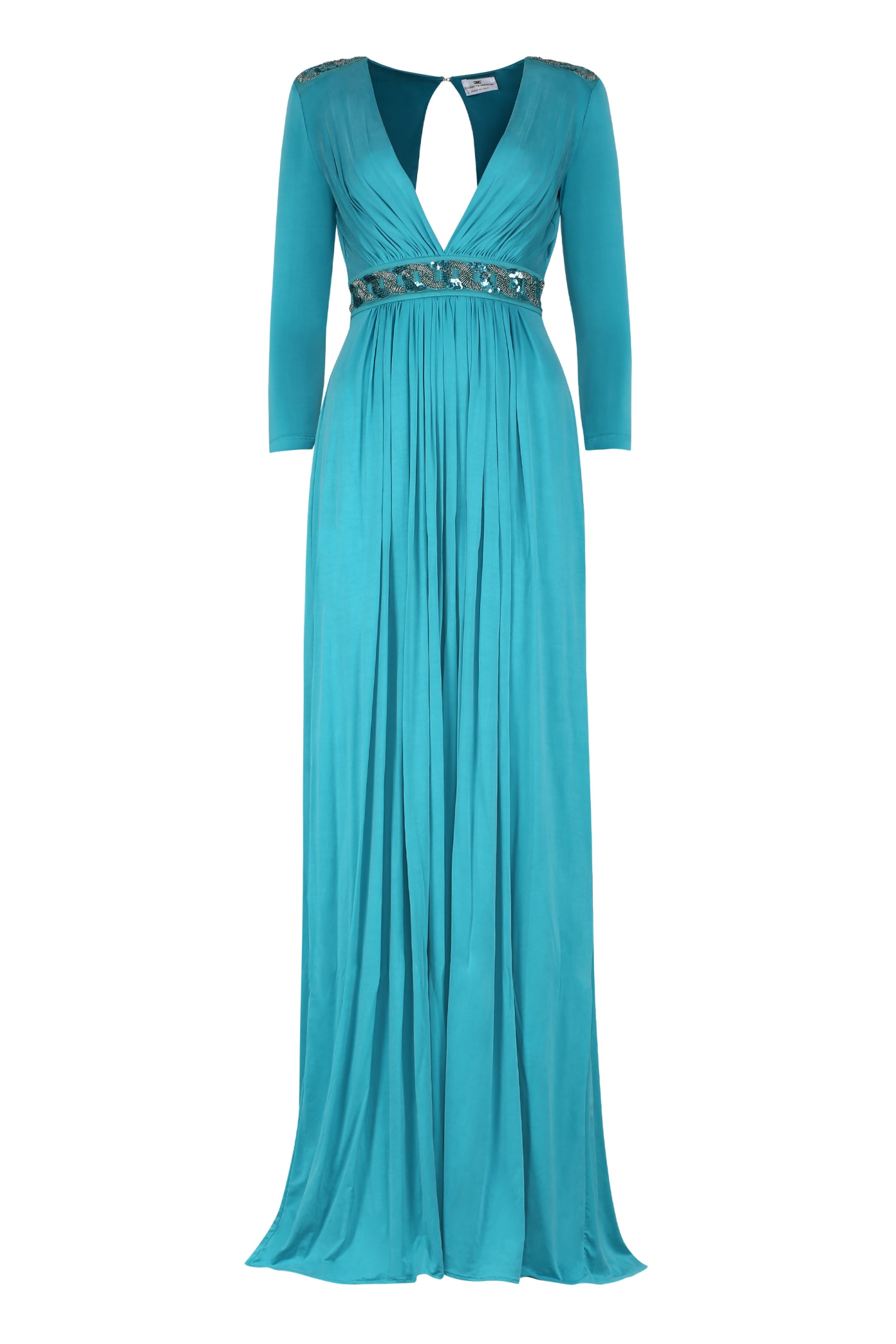 Elisabetta Franchi Long Dress With Embroideries