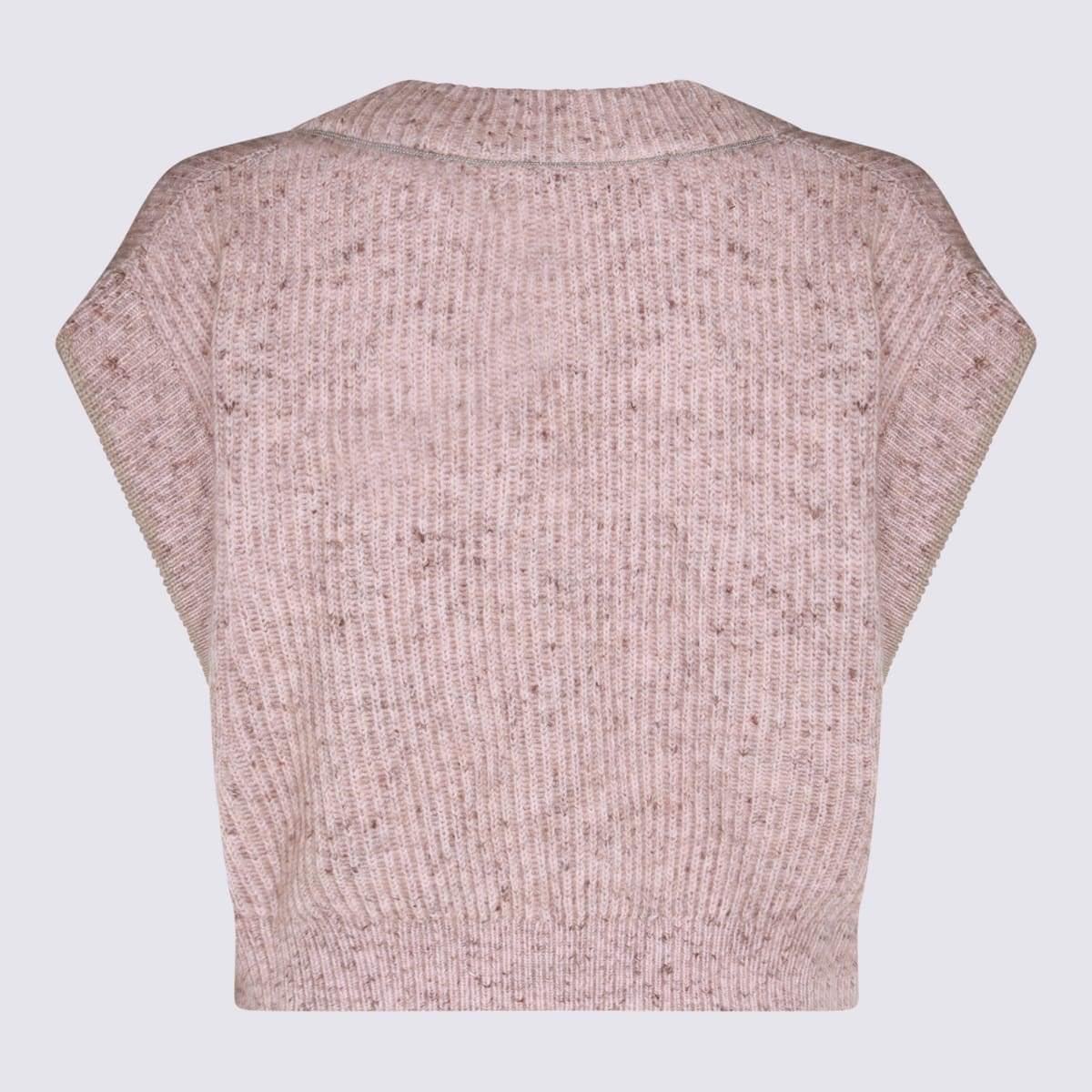 Shop Brunello Cucinelli Pink Wool Knitwear