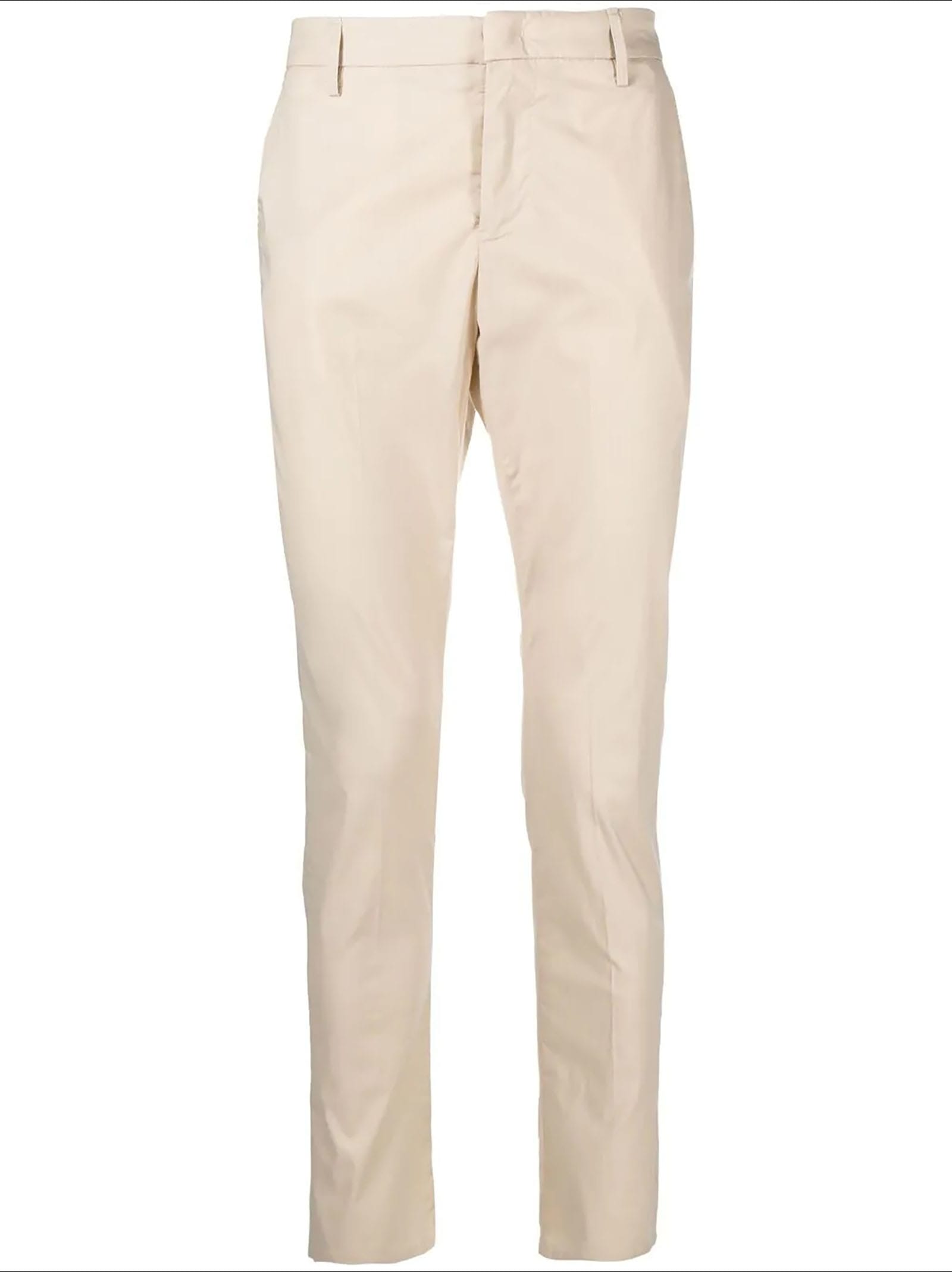 Dondup Beige Stretch Cotton Trousers
