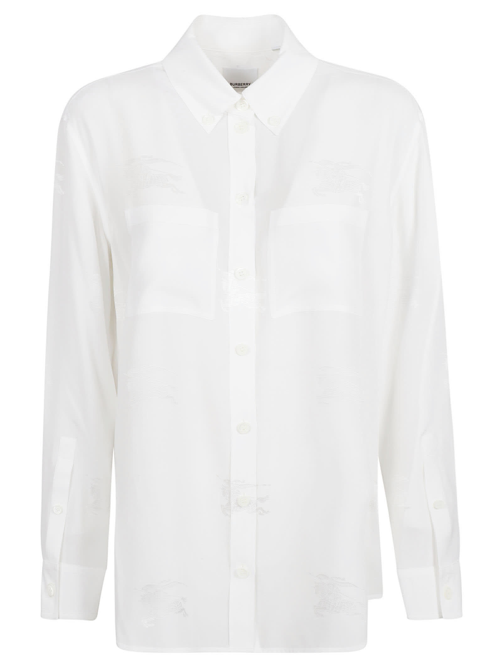 Shop Burberry Ivanna Shirt In Optic White