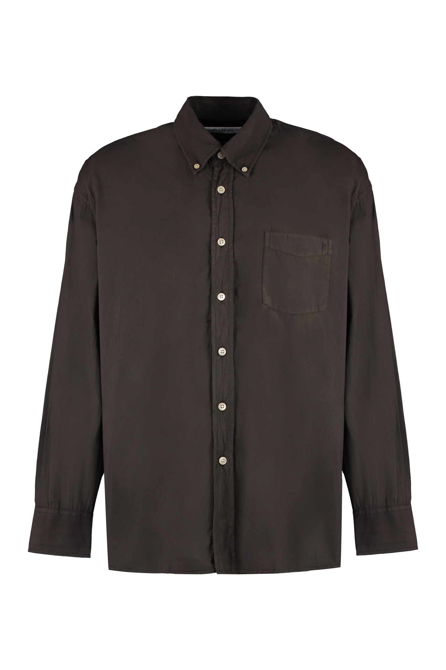 Shop Our Legacy Borrowed Bd Cotton Shirt In Brown