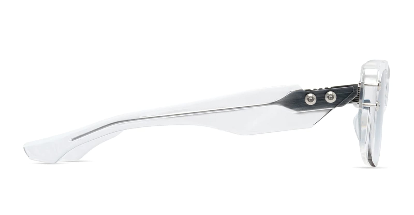Dita Transparent Hypher-1183 Sunglasses In Crystal/silver