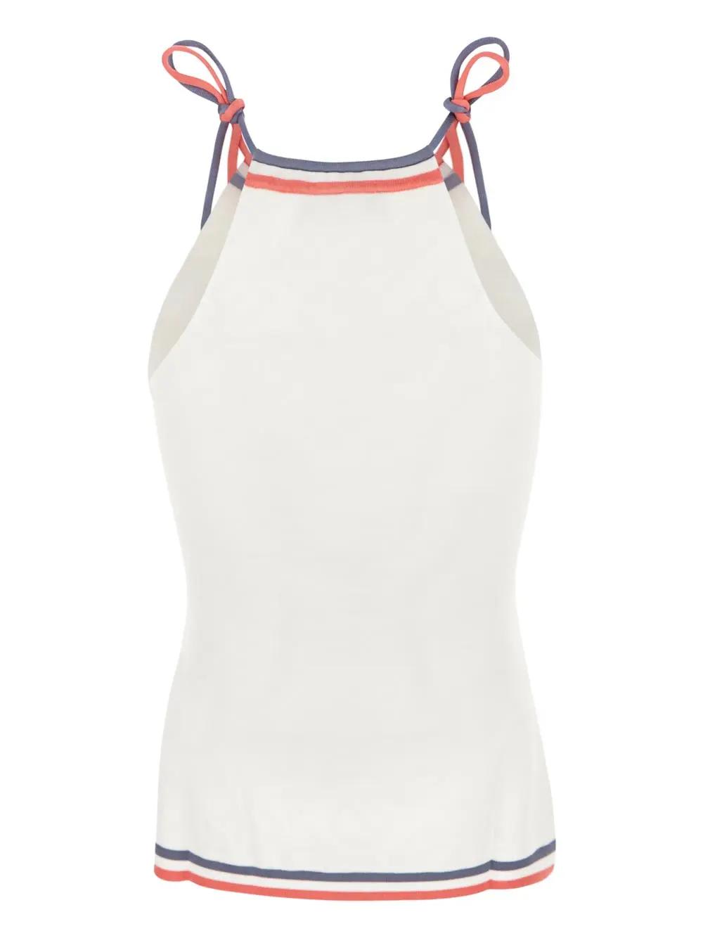 Fendi Ivory Viscose Blend Top