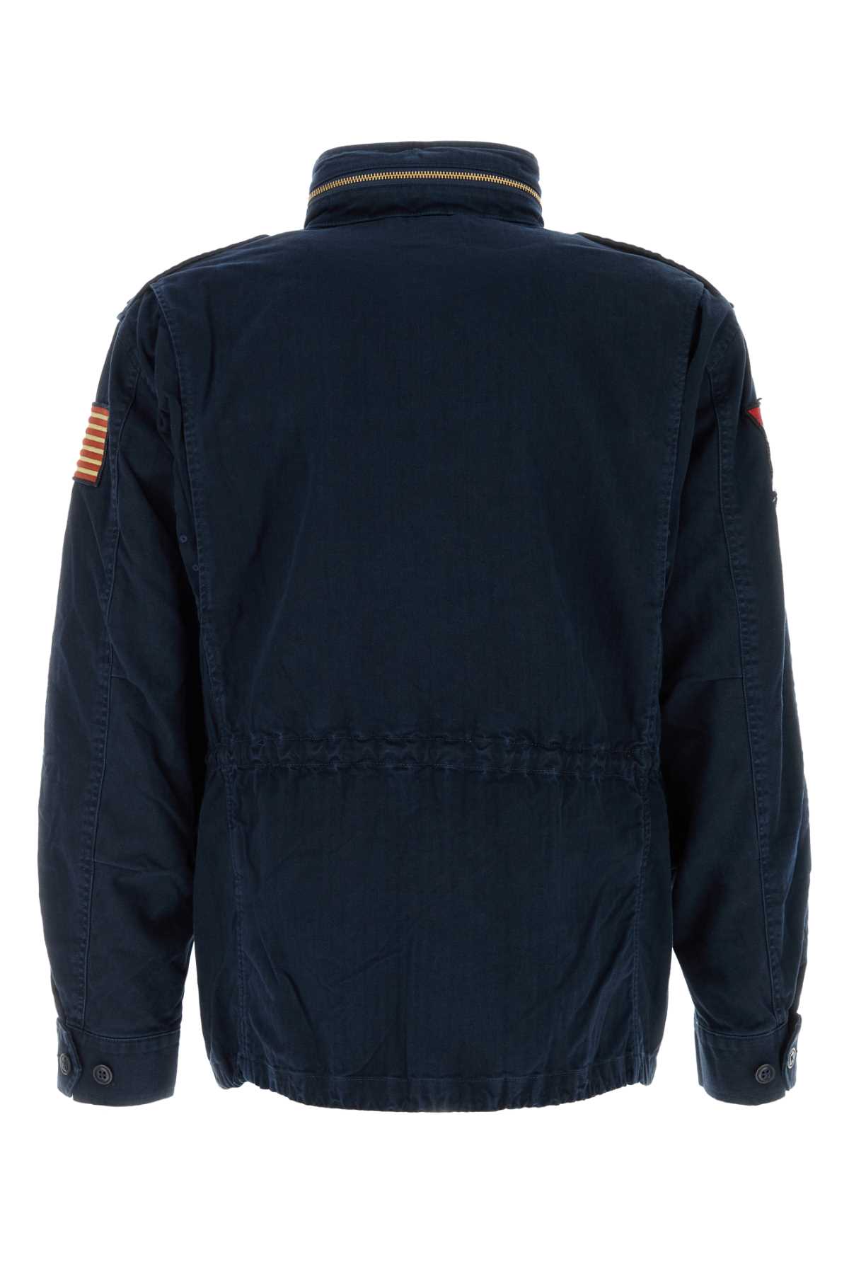 Ralph Lauren Utility Jacket With Pockets And Patches In Blue