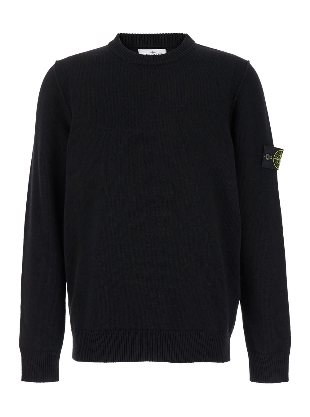 Shop Stone Island Lambswool In Black