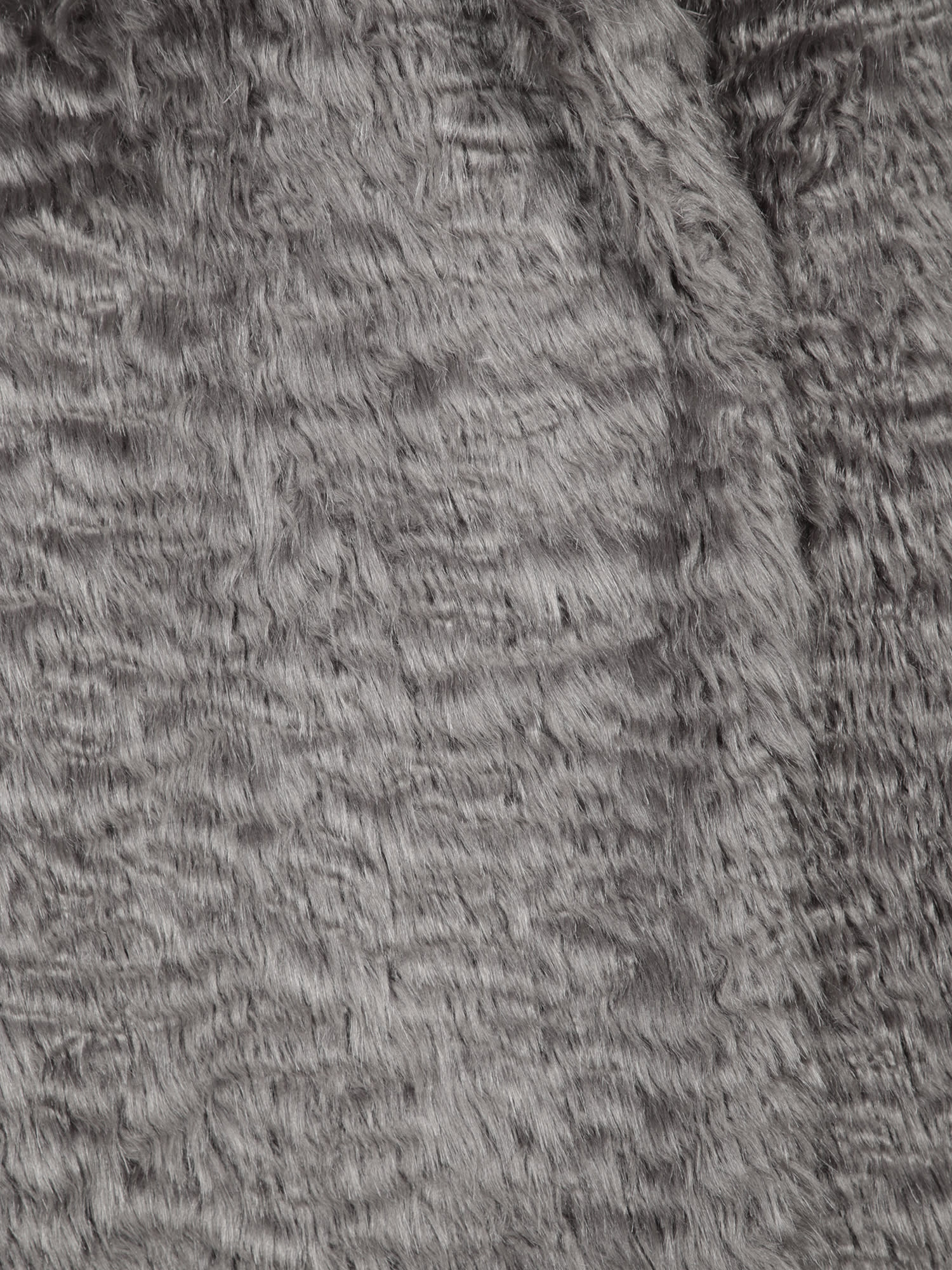 Shop Stand Studio Grey Faux Fur Coat