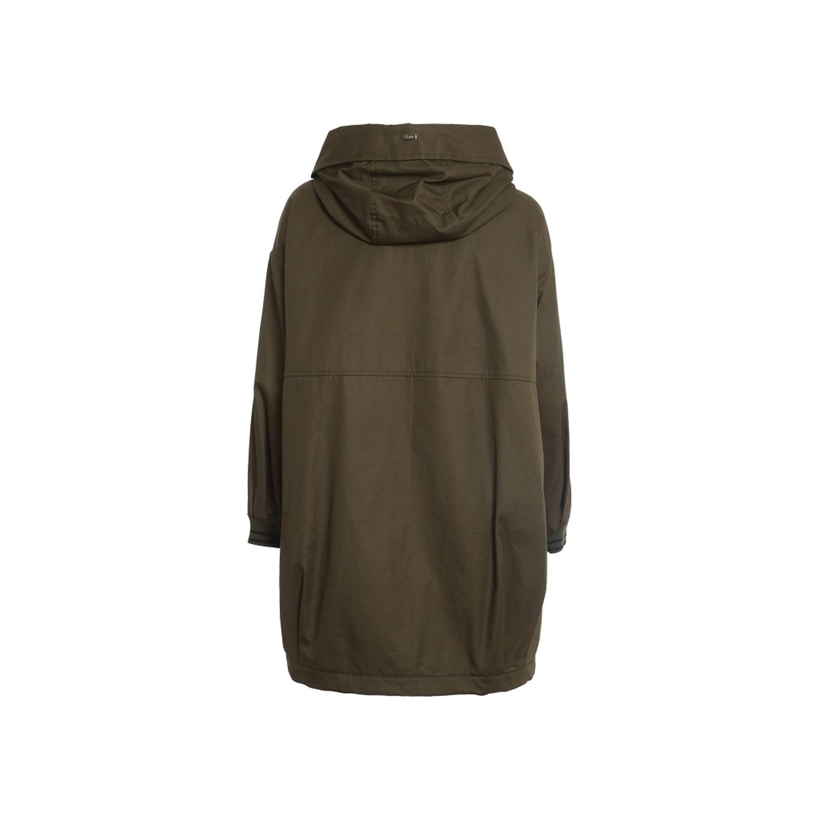 Herno Hooded Parka With Drawstring And Functional Pockets In Green