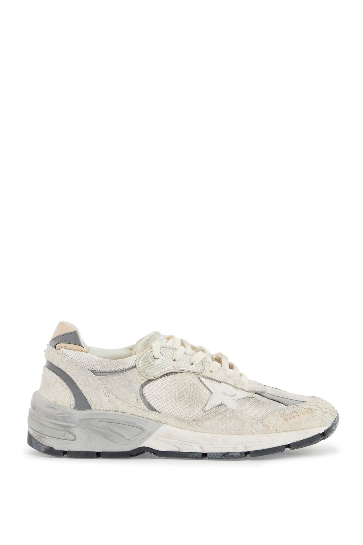 Shop Golden Goose Dad-star Sne In White/silver (white)