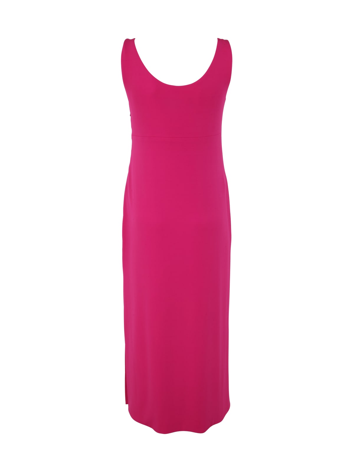 Shop Versace Jersey Gown Long Dress In Glossy Pink