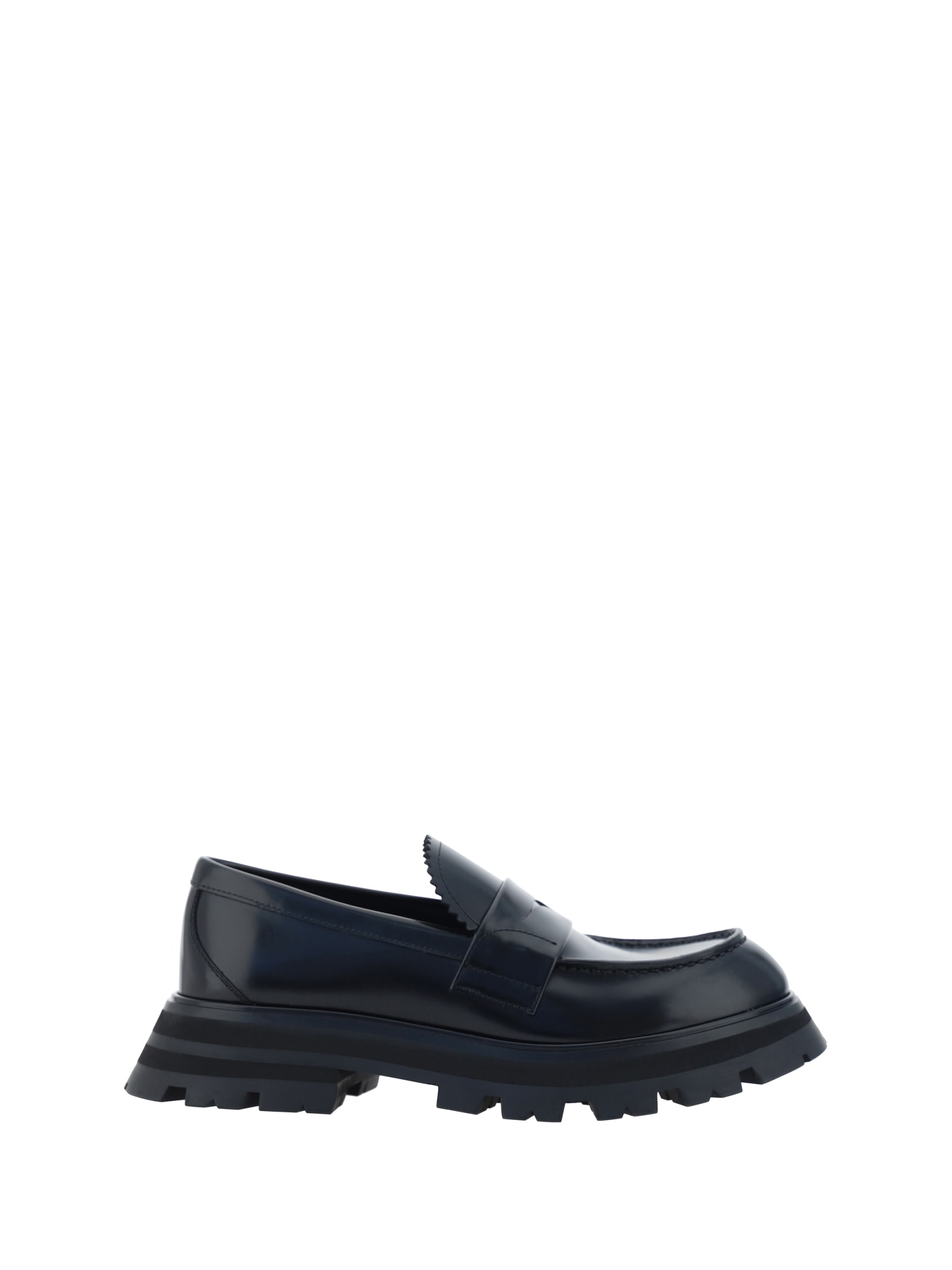 Shop Alexander Mcqueen Loafers In Black