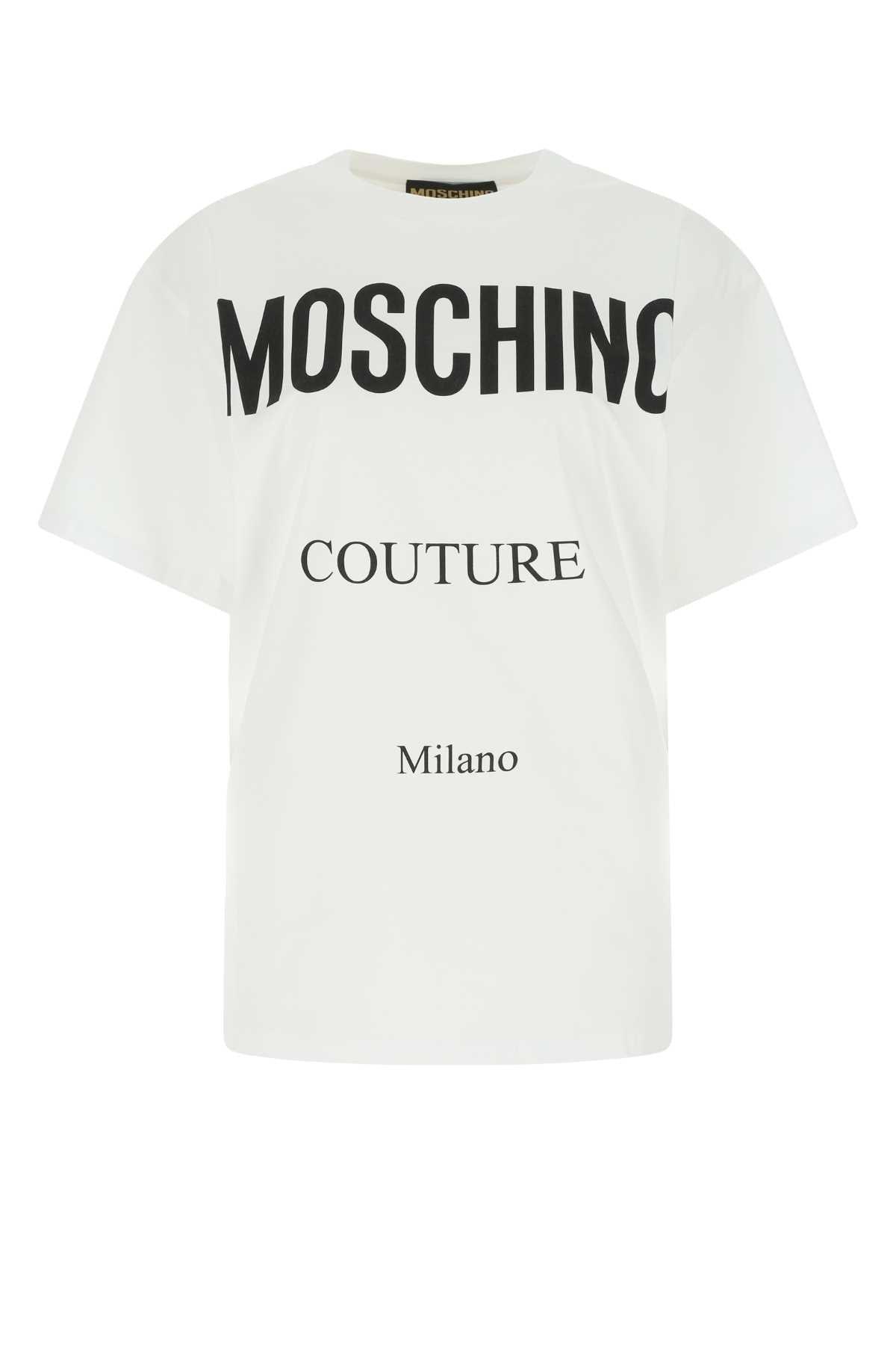 Moschino Large Logo Printed Crewneck T-shirt