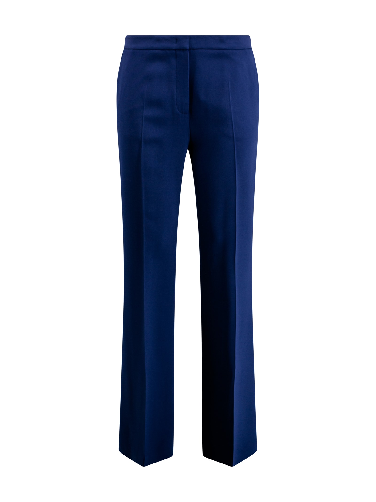 Shop Etro Trousers With An Ironed Pleat In Blue
