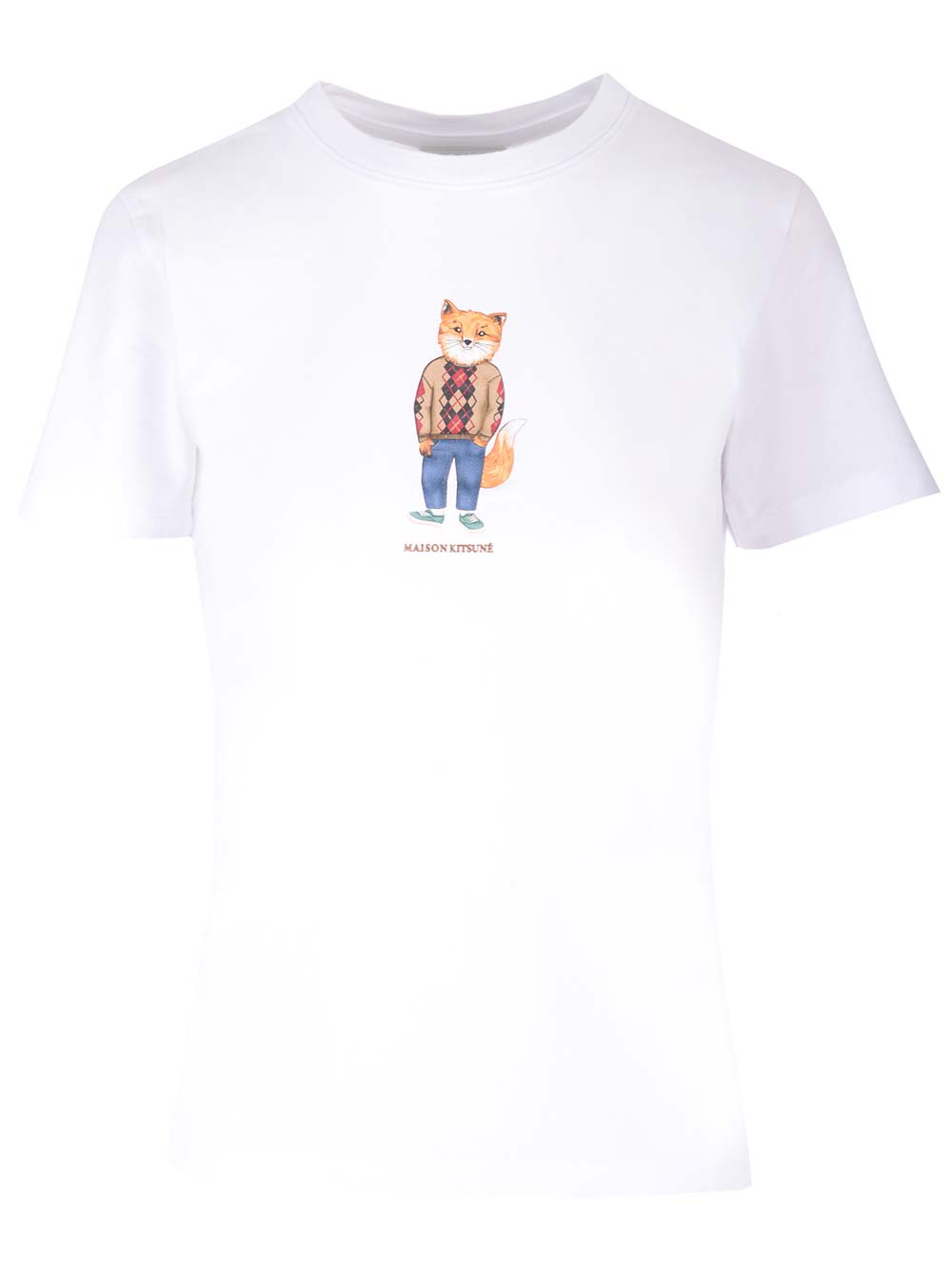 Shop Maison Kitsuné Regular Fit T-shirt In White