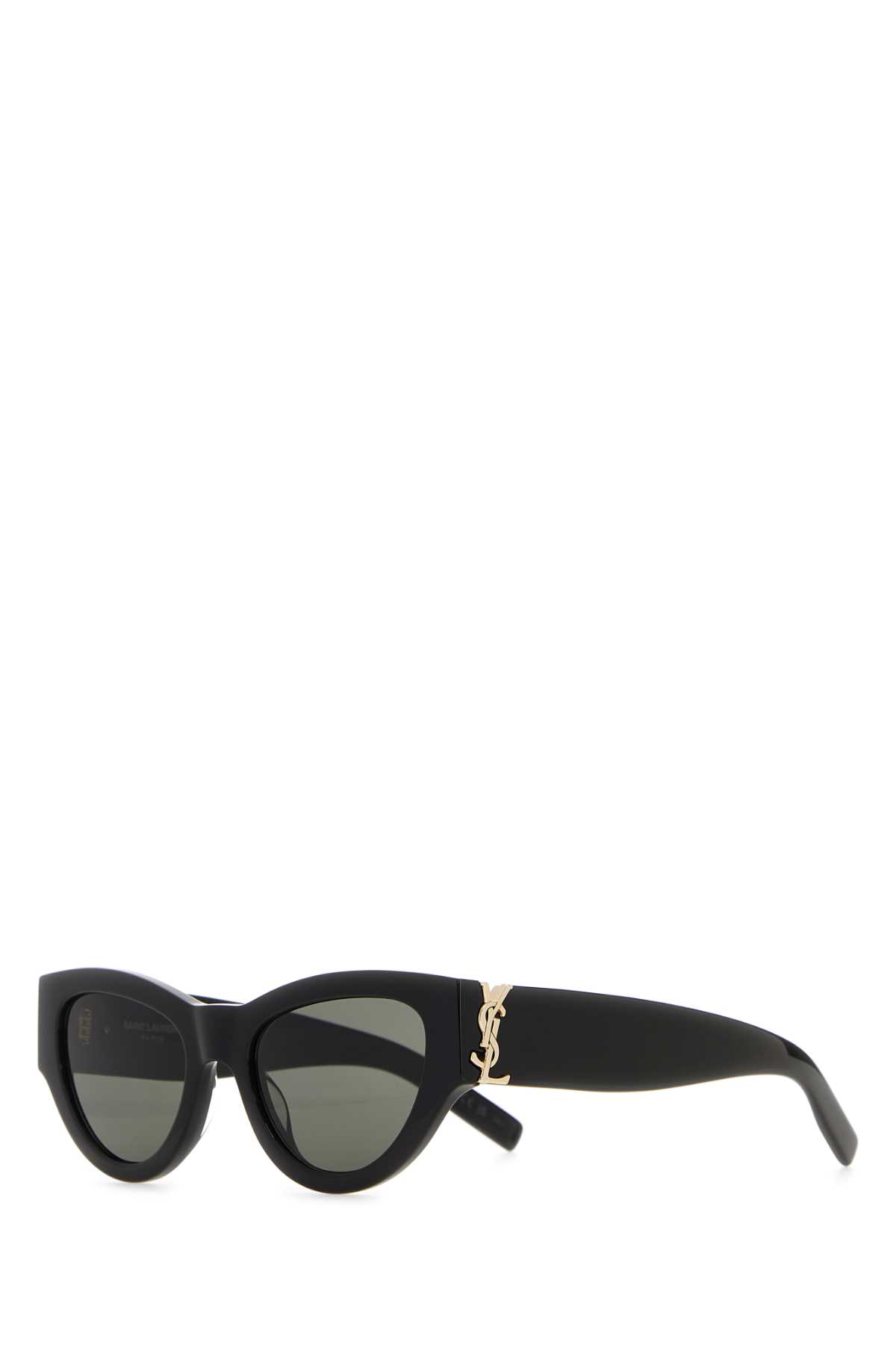 Shop Saint Laurent Black Acetate Sl M94 Sunglasses In Blackblackblack