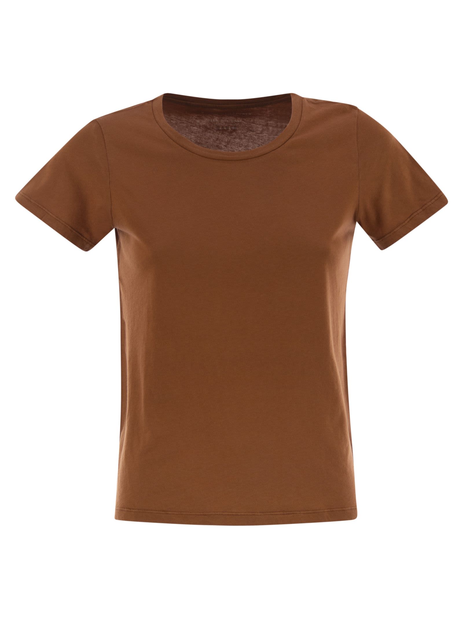 Crew-neck Short-sleeved Cotton T-shirt