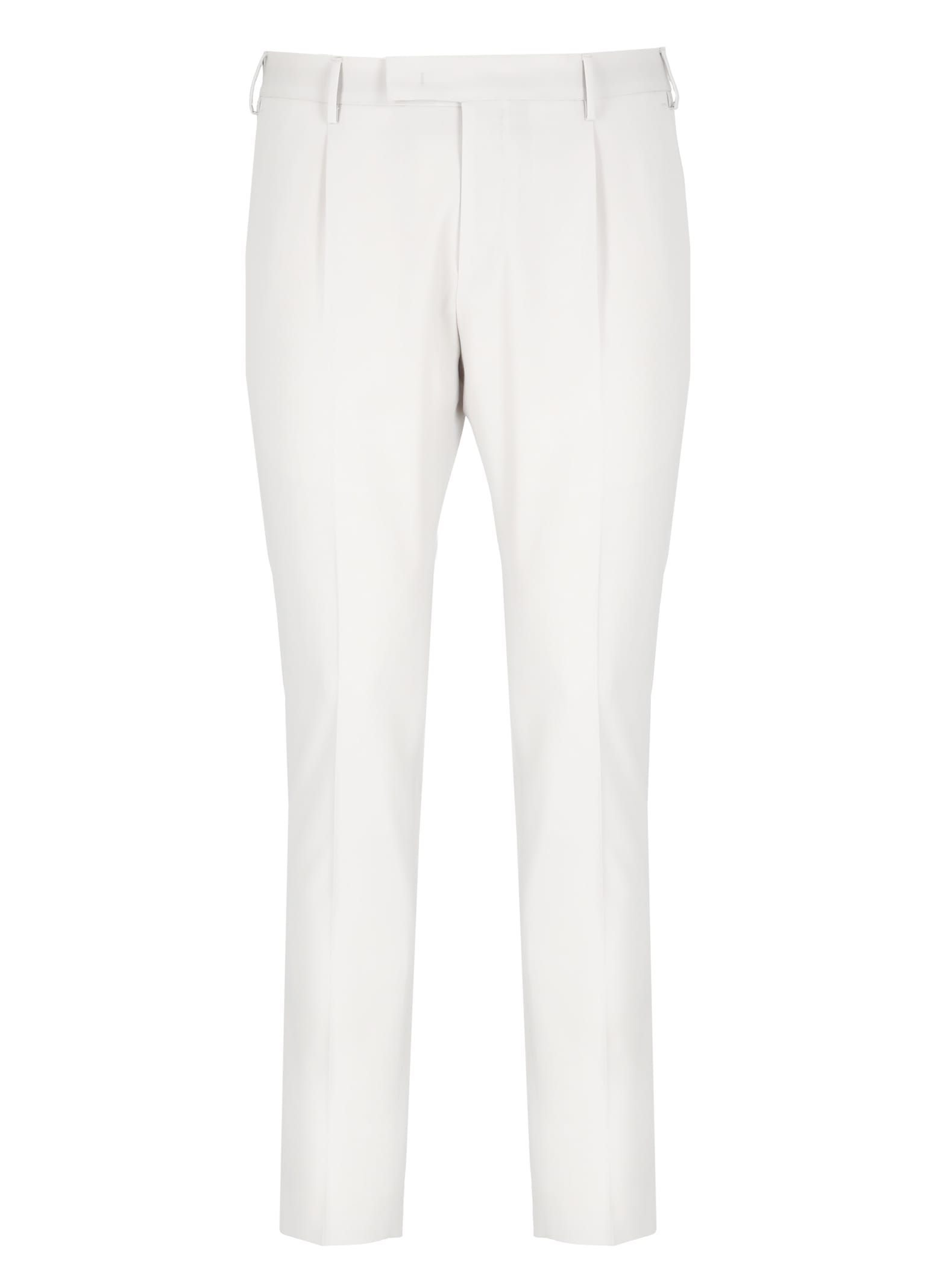 Pt Torino Pleat-detail Trousers In Gray
