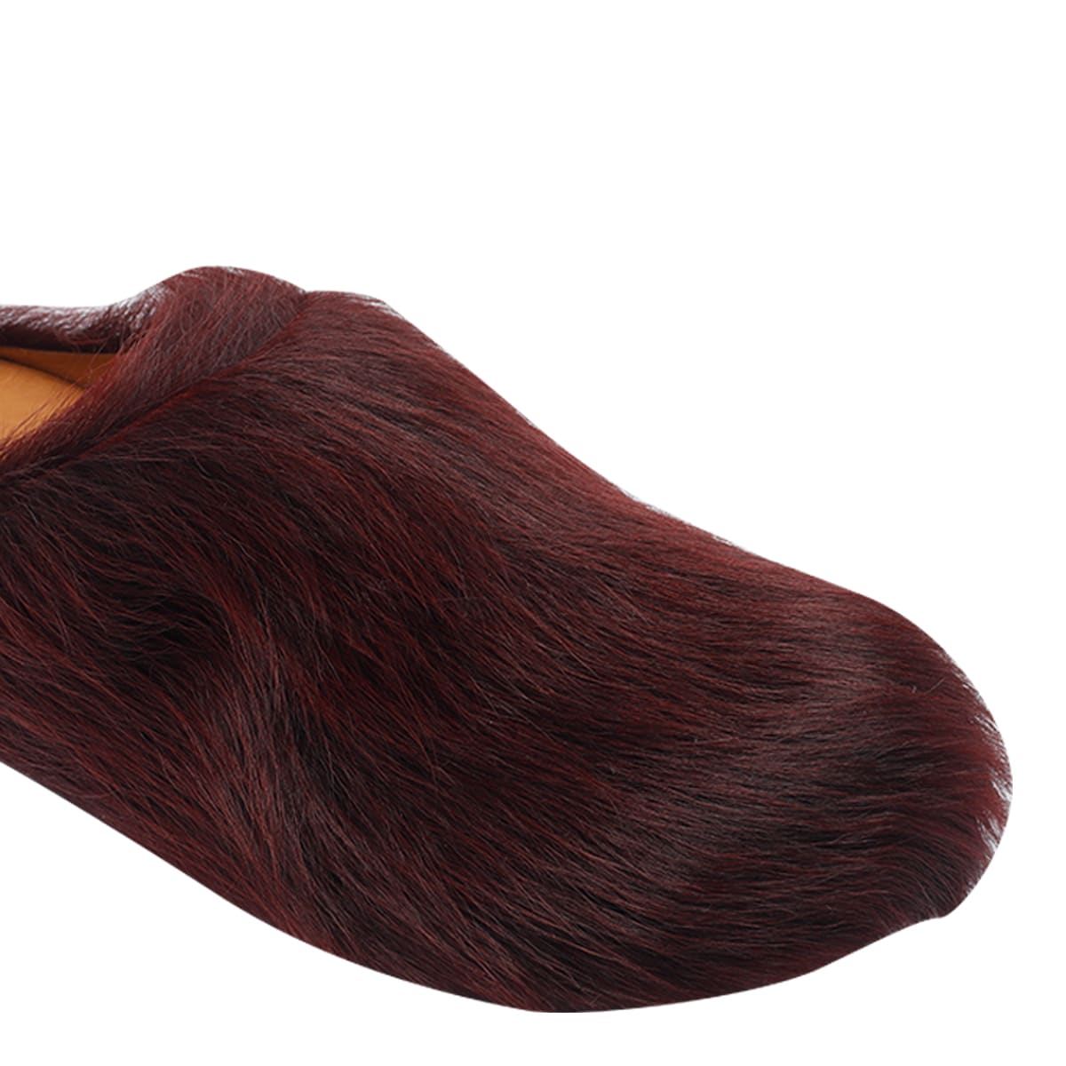 Marni Colorful Calf Hair Slip-on Shoes In Brown