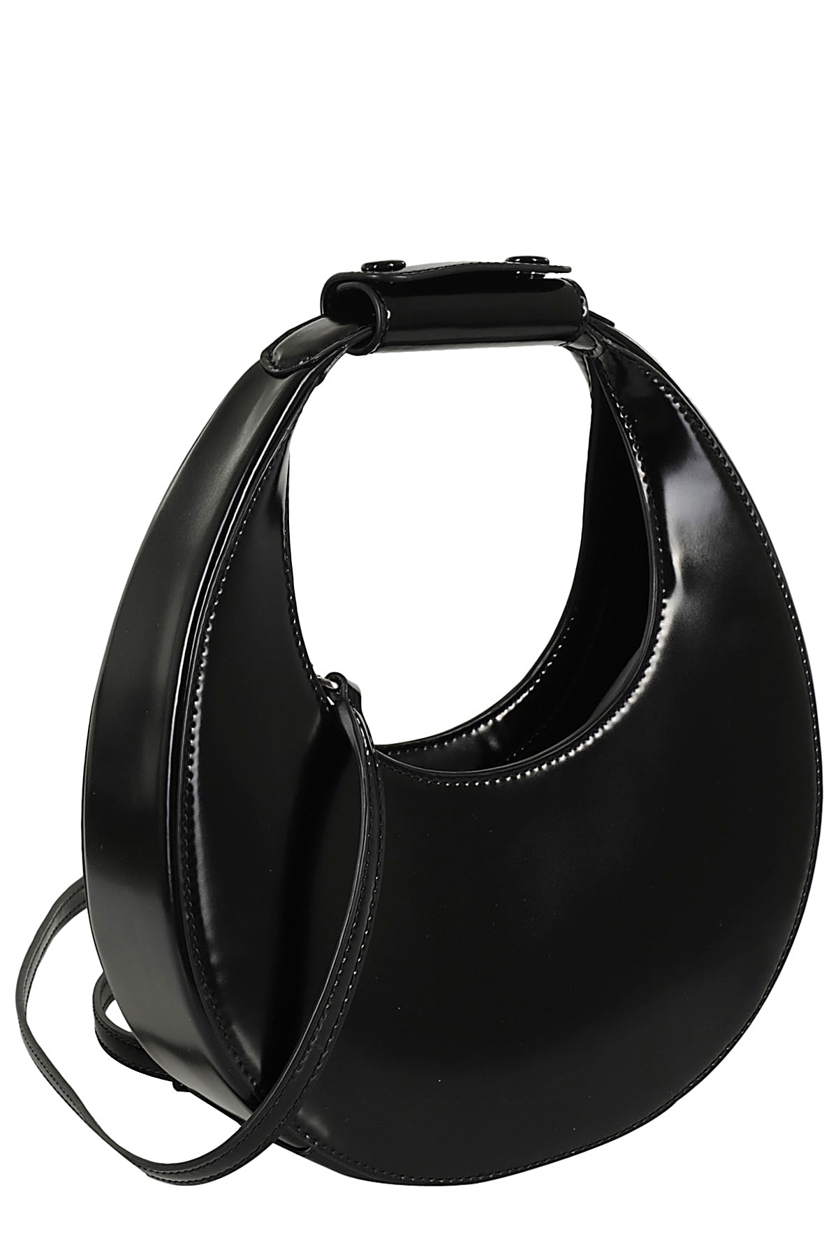 Shop Staud Mini Moon Bag In Blk Black