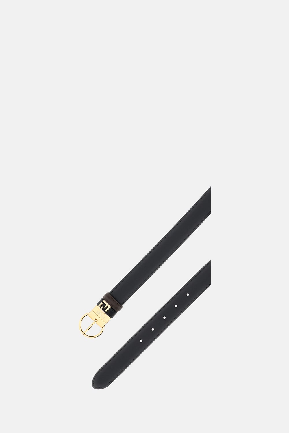 Fendi Pin Buckle Leather Reversible Belt Accessories In Black