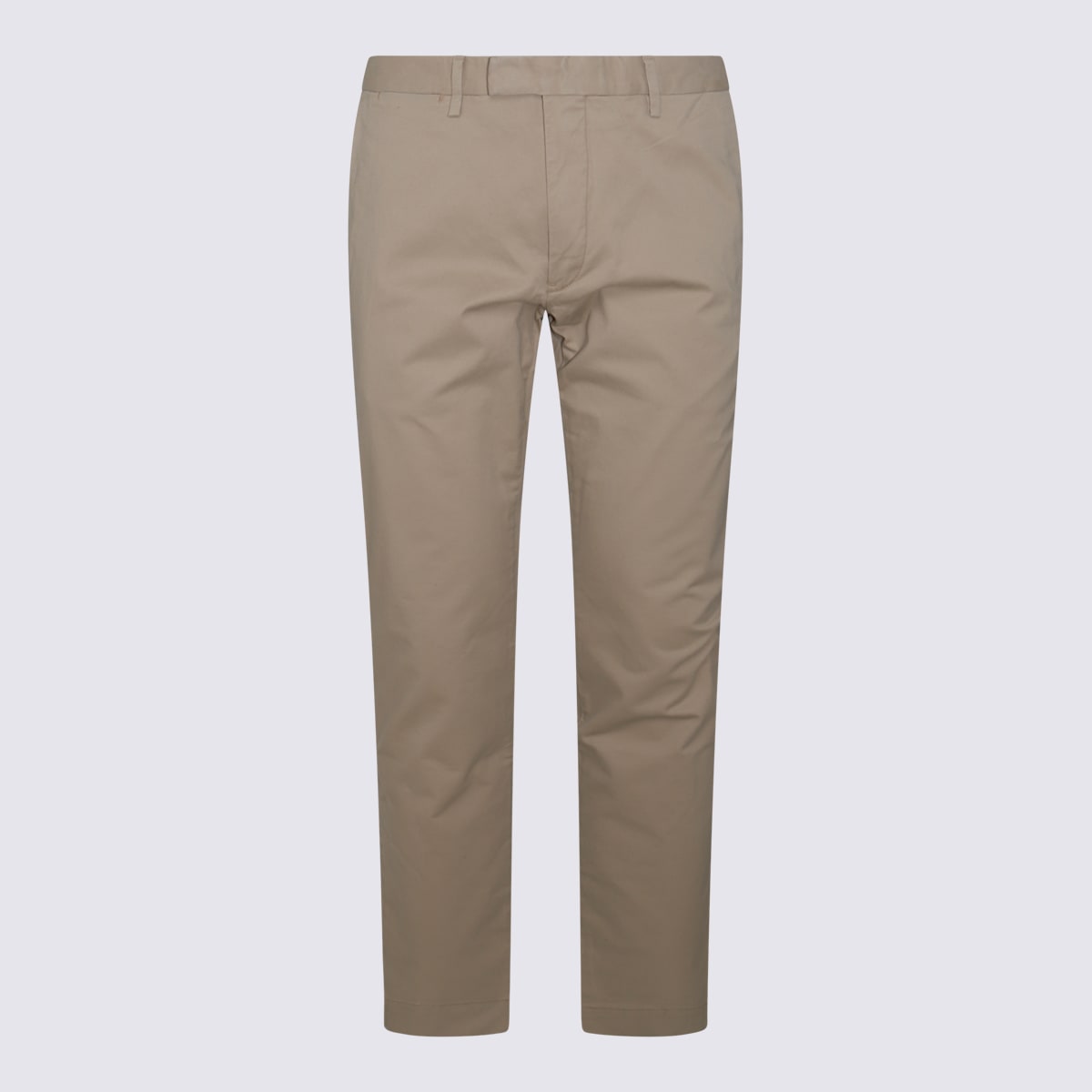 Shop Polo Ralph Lauren Beige Cotton Pants In Classic Khaki
