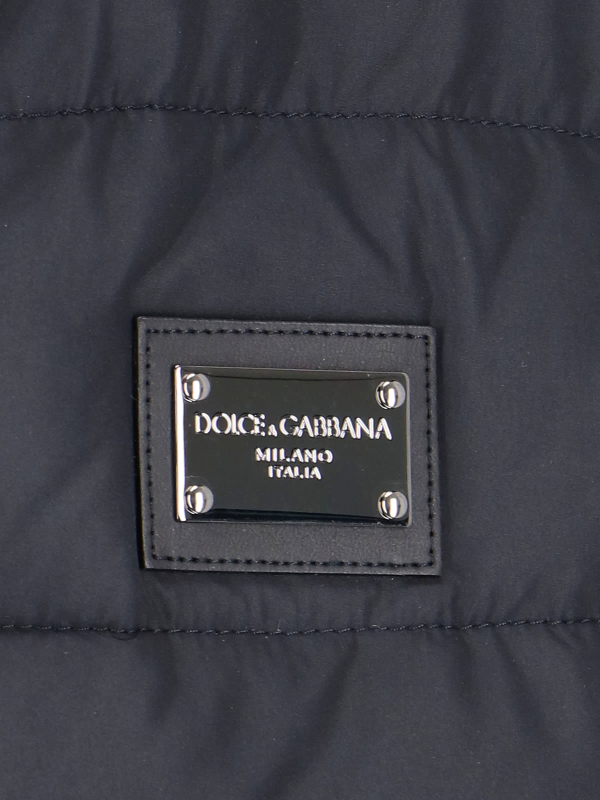 Shop Dolce & Gabbana Logo Padded Vest In Black